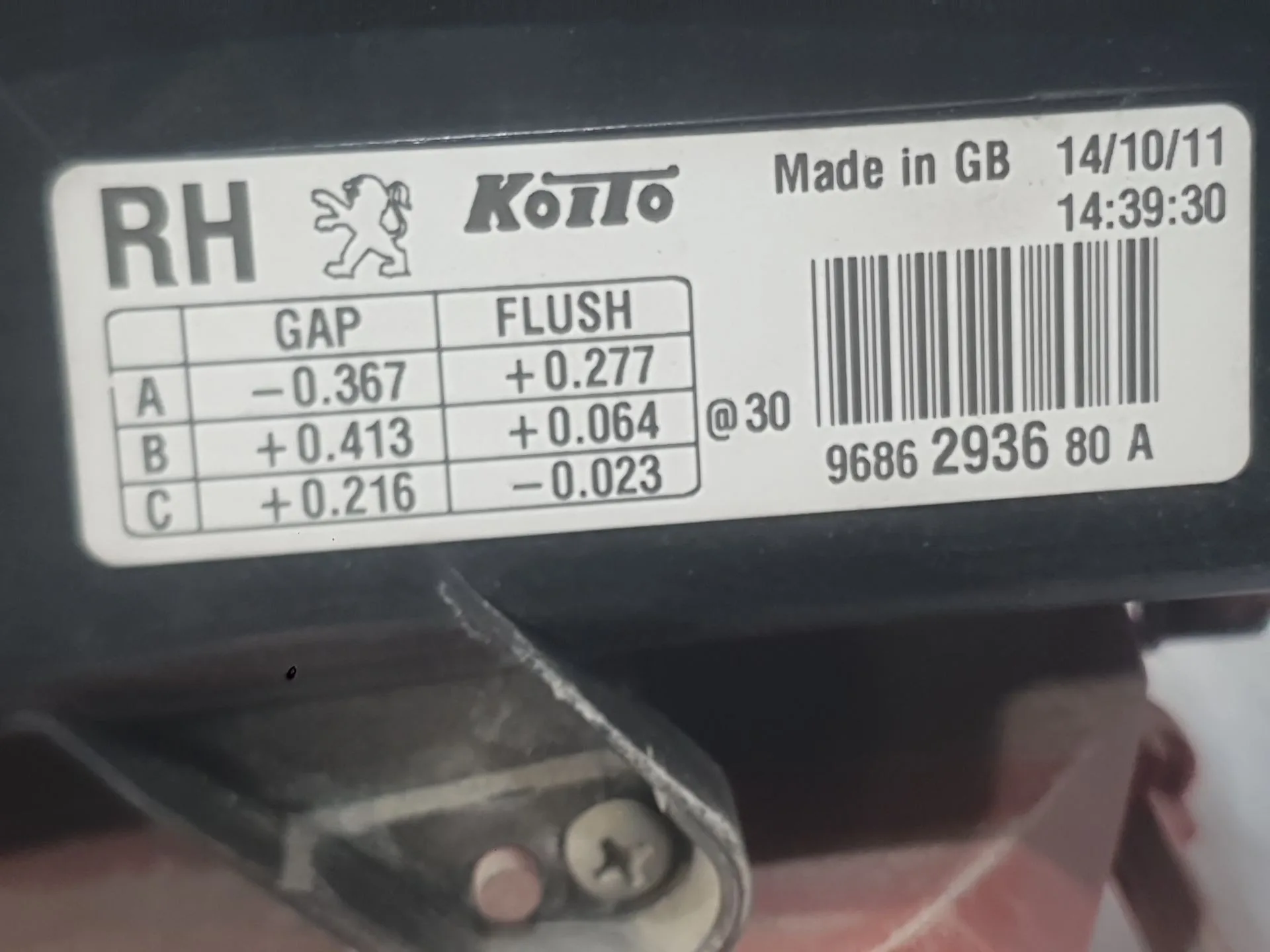 Piloto Trasero Derecho para Peugeot 508 I (8D_)