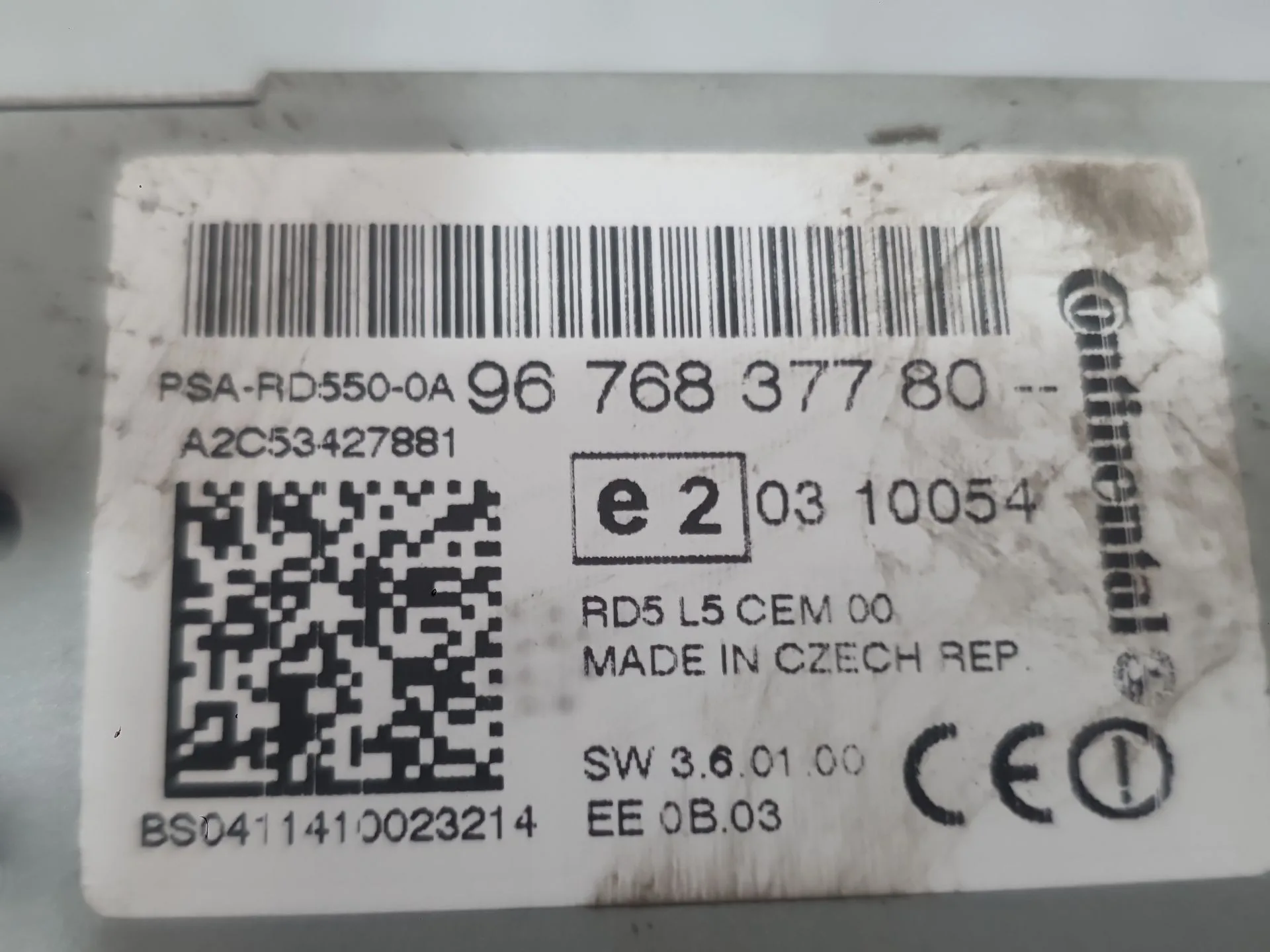 Sistema Audio / Radio Cd para Peugeot 508 I (8D_)