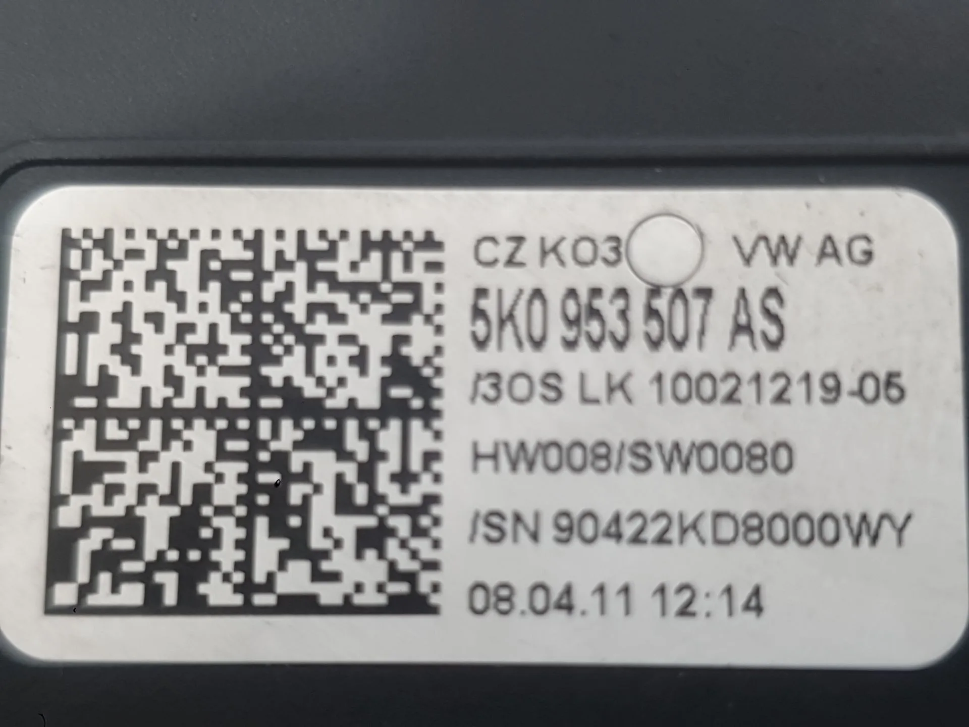 Mando Luces Y Limpia para Volkswagen Golf Vi (5K1)