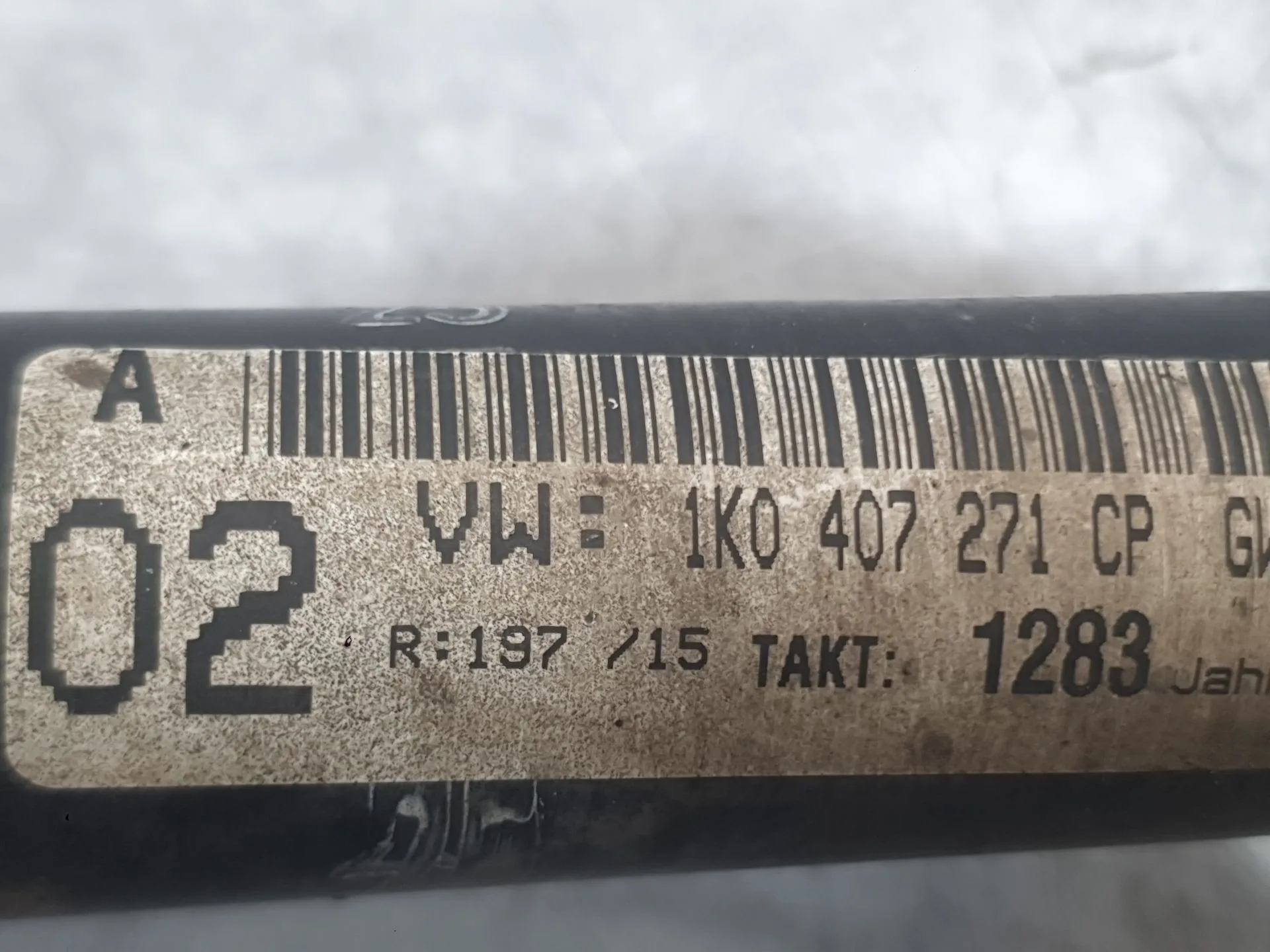 Transmision Delantera Izquierda para Volkswagen Golf Vi (5K1)