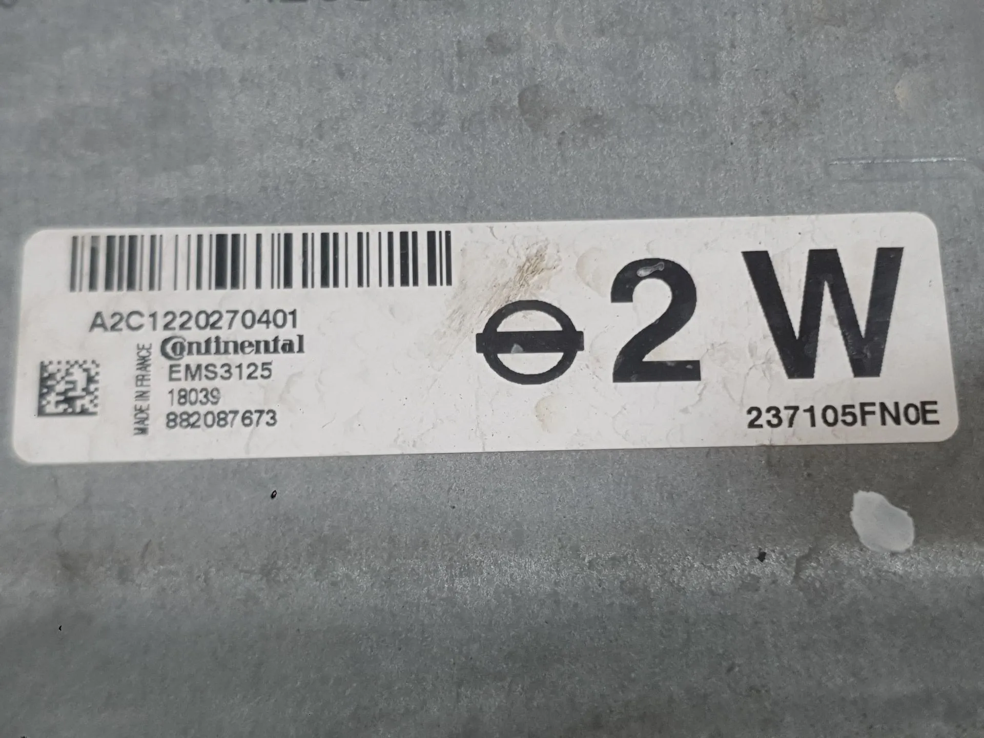 Centralita Motor Uce para Nissan Micra V (K14)