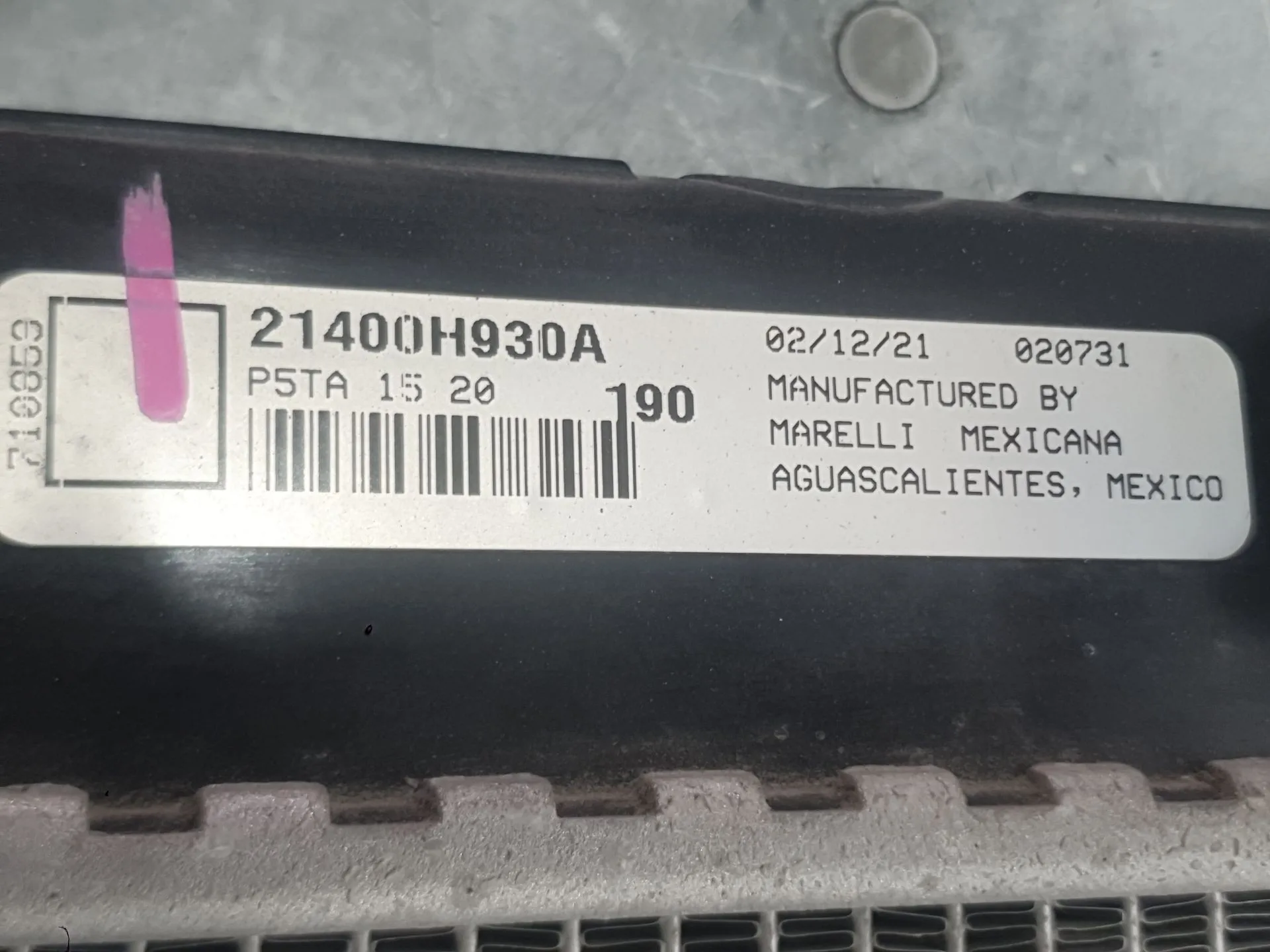 Radiador Agua para Mazda 2 Hatchback (Dl, Dj)