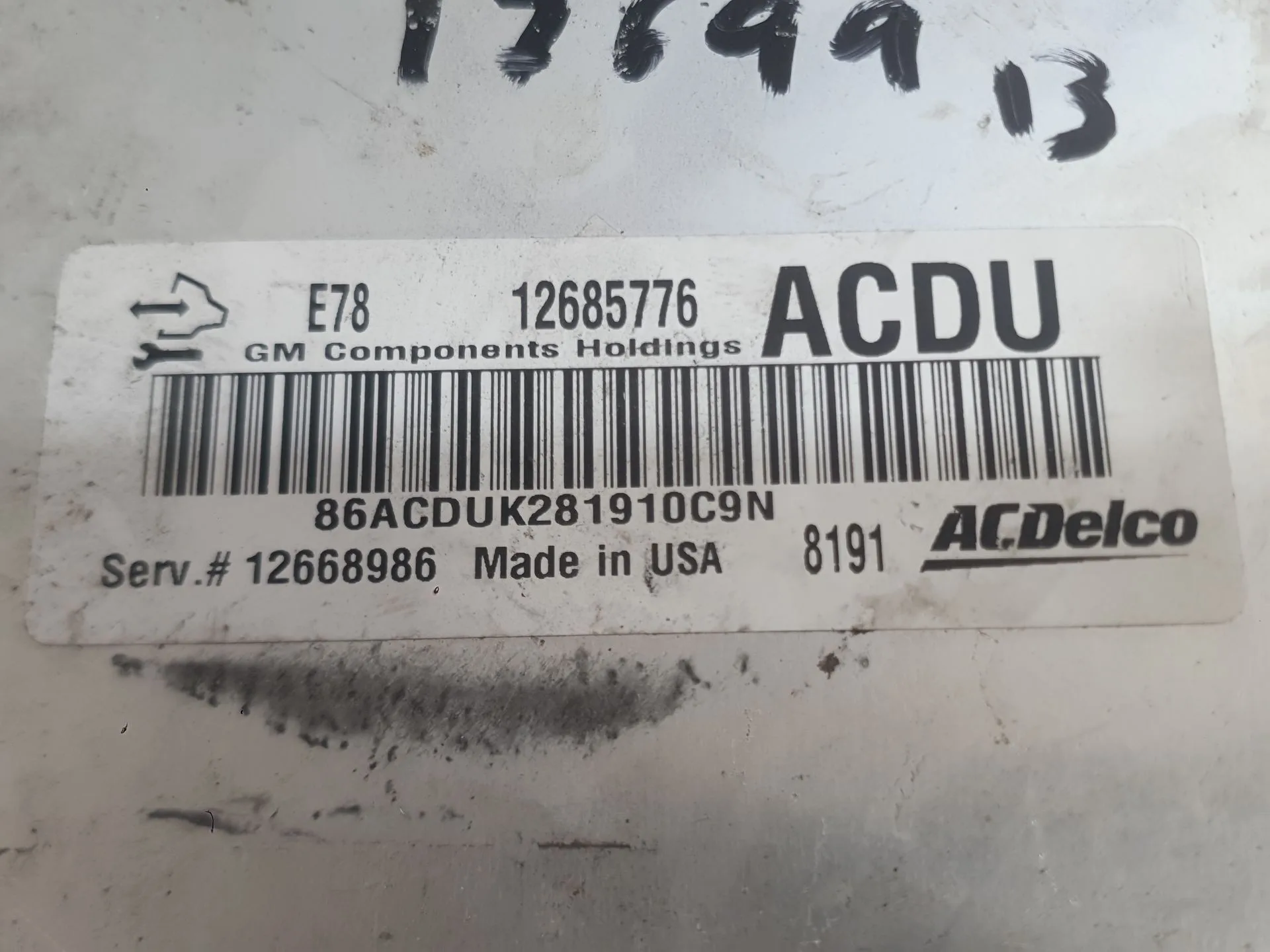 Centralita Motor Uce para Opel Mokka / Mokka X (J13)