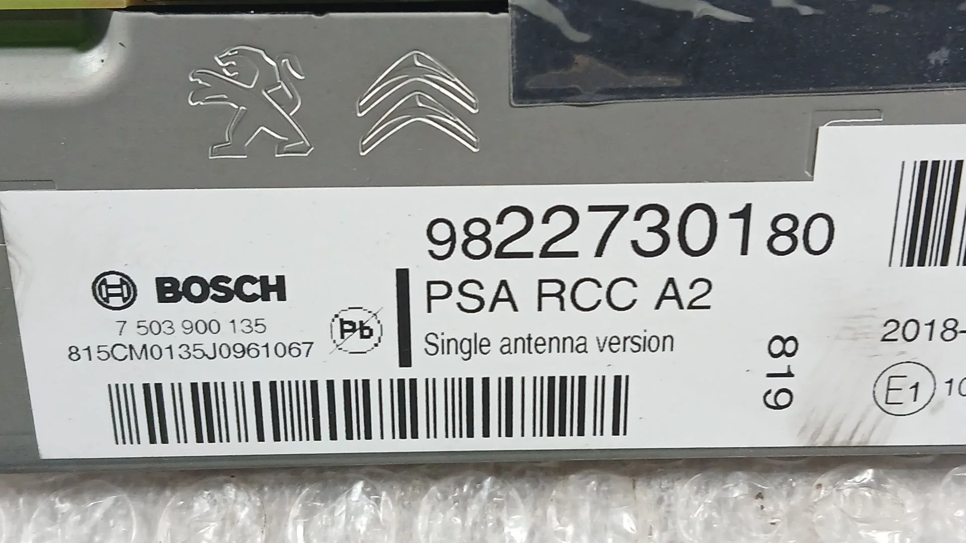Sistema Audio / Radio para Peugeot 2008 I (Cu_)