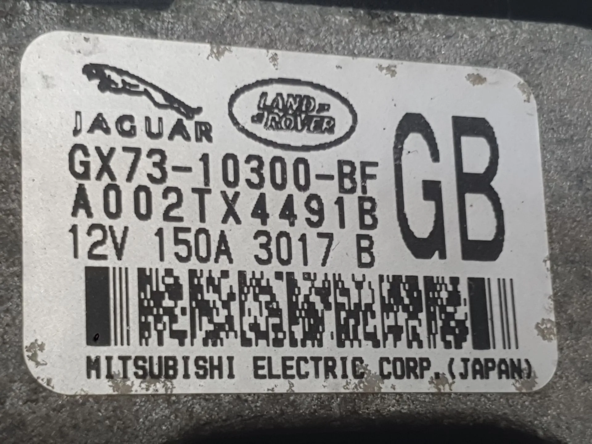 Alternador para Jaguar F-Pace (X761)