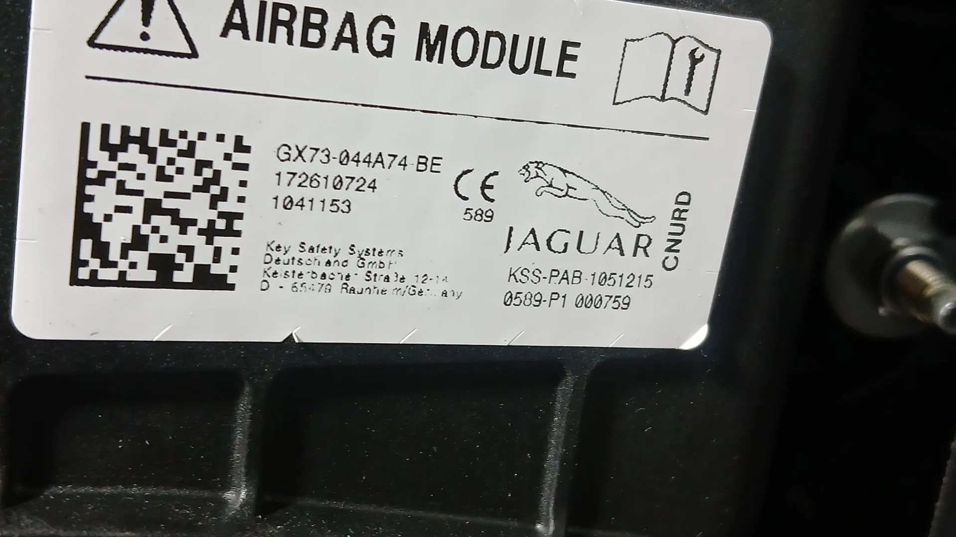 Kit Airbag para Jaguar F-Pace (X761)