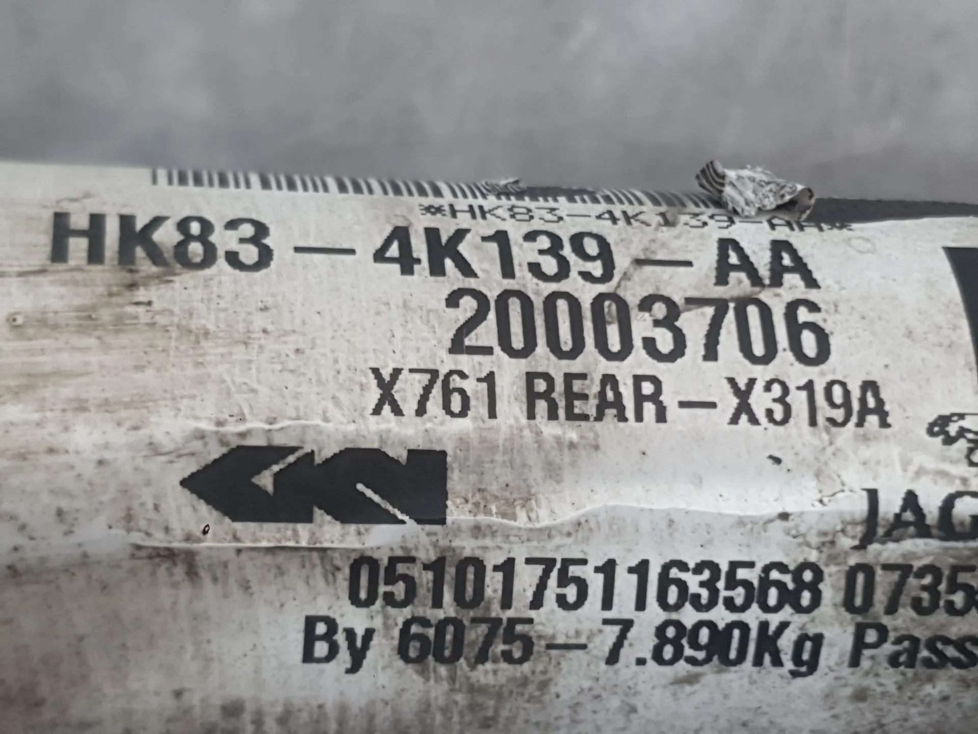 Transmision Trasera Izquierda para Jaguar F-Pace (X761)