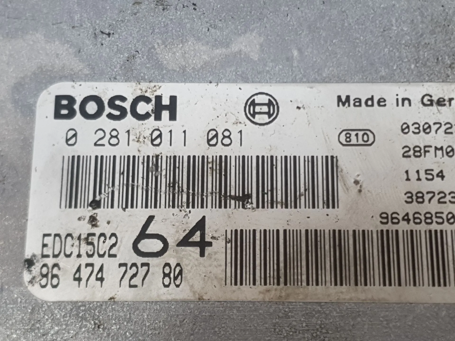 Centralita Motor Uce para Peugeot 307 Sw (3H)