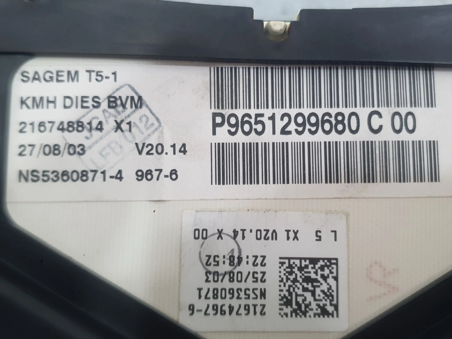 Cuadro Instrumentos para Peugeot 307 Sw (3H)