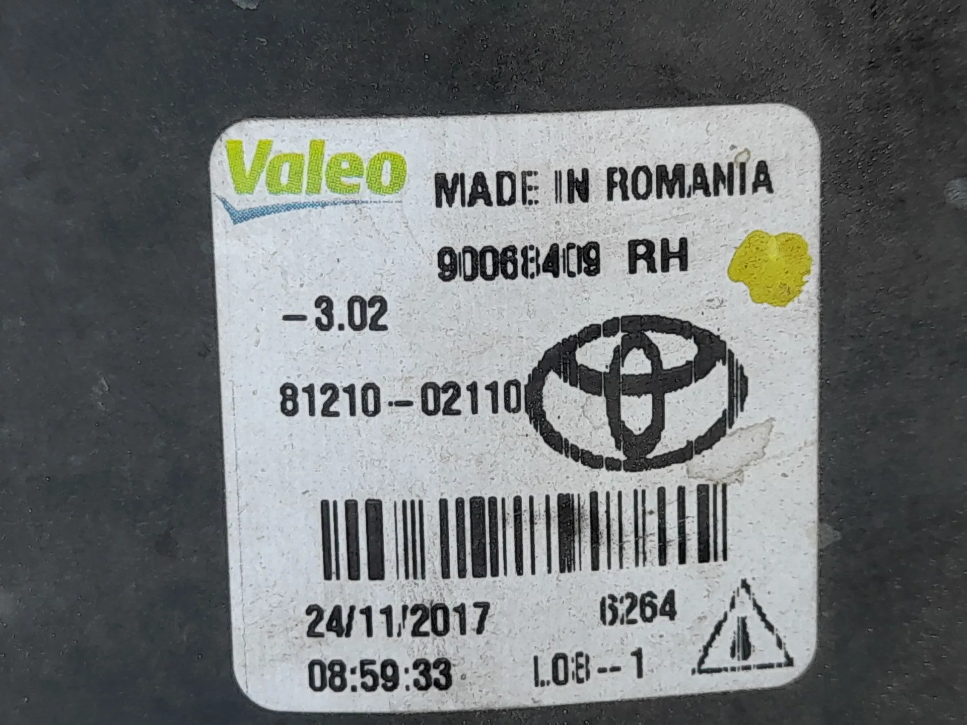 Faro Antiniebla Derecho para Toyota Aygo (_B4_)