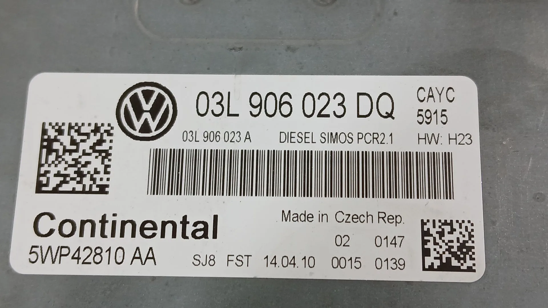 Centralita Motor Uce para Volkswagen Golf Vi (5K1)