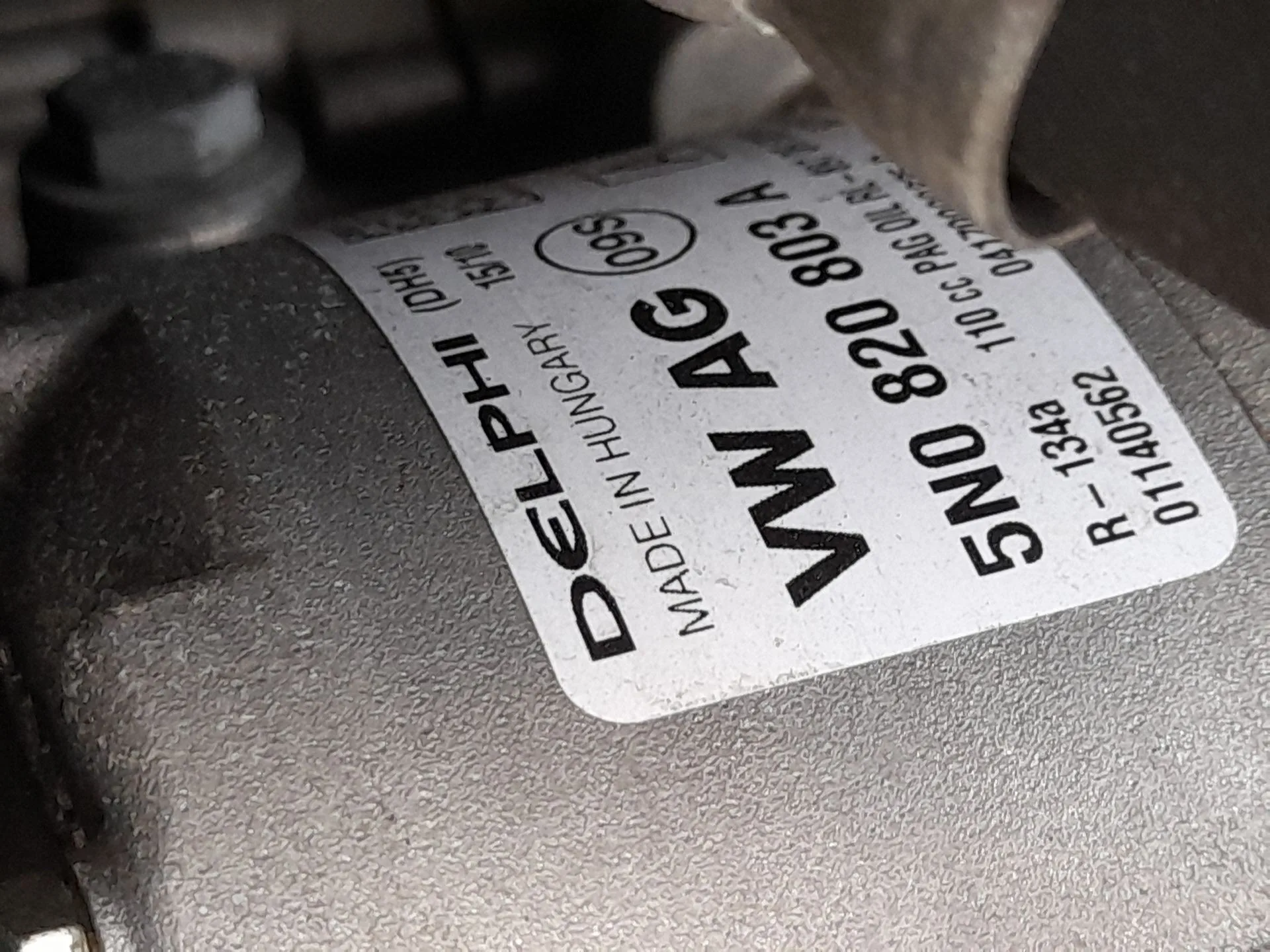 Compresor Aire Acondicionado para Volkswagen Golf Vi (5K1)