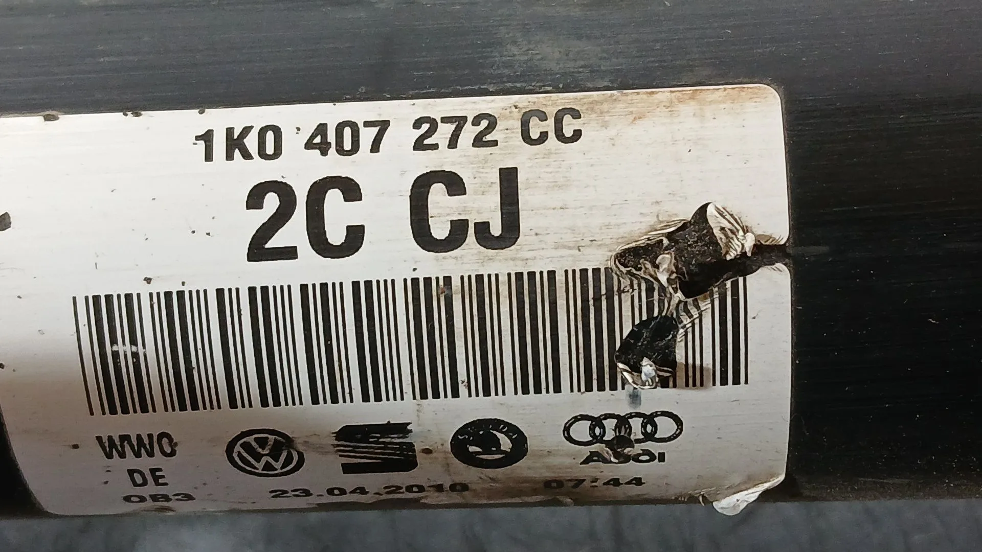 Transmision Delantera Derecha para Volkswagen Golf Vi (5K1)