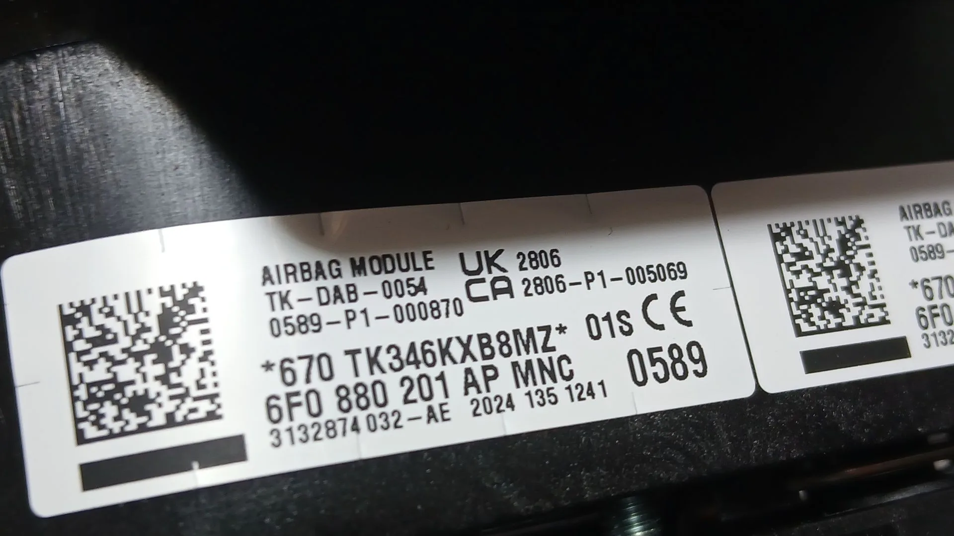 Airbag Delantero Izquierdo para Seat Ibiza V (Kj1, Kjg)