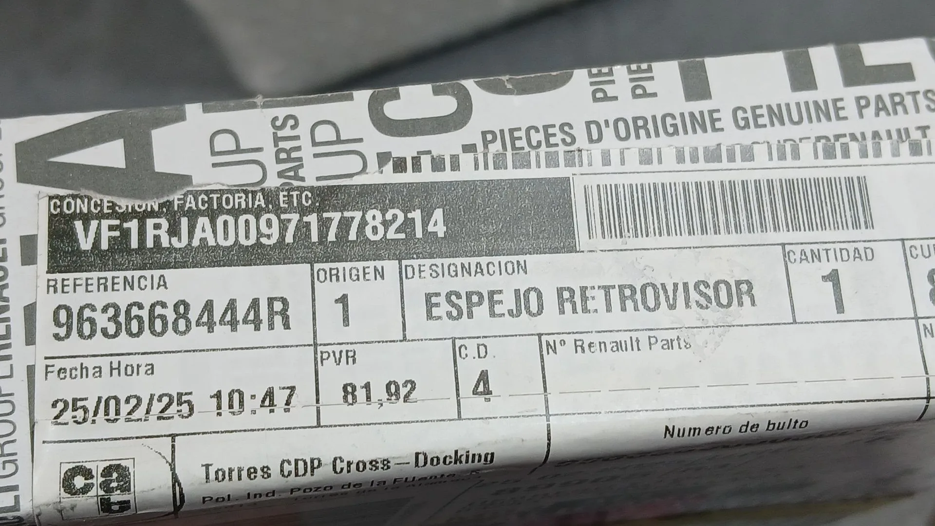 Cristal Espejo Izquierdo para Renault Clio V (B7_)