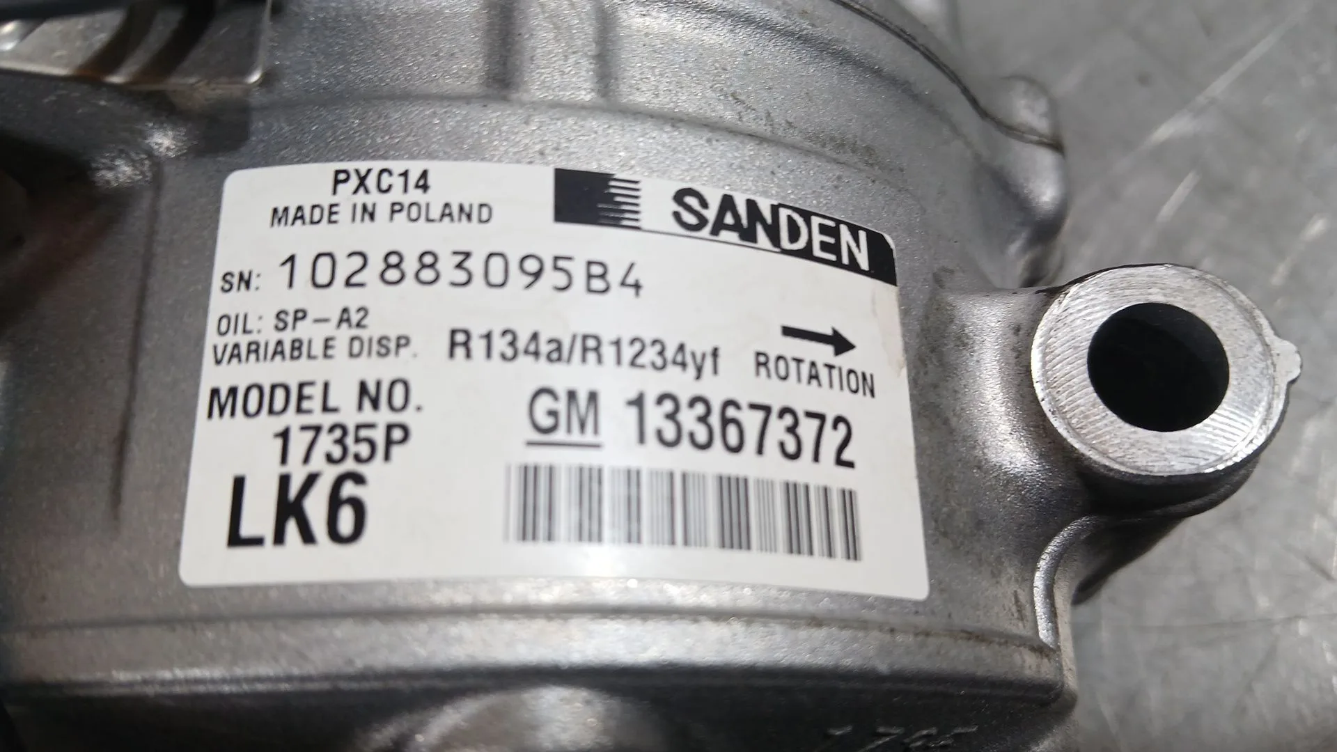 Compresor Aire Acondicionado para Opel Astra K (B16)