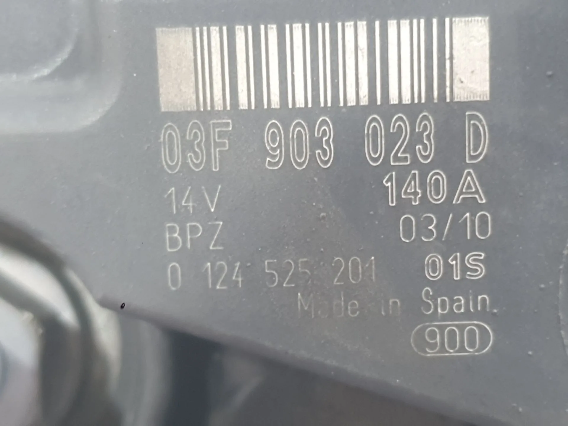 Alternador para Volkswagen Golf Vi (5K1)