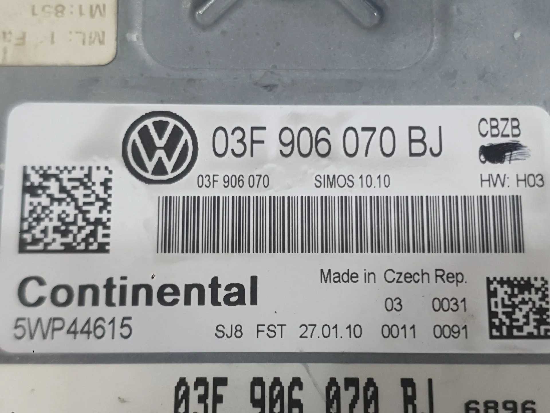 Centralita Motor Uce para Volkswagen Golf Vi (5K1)