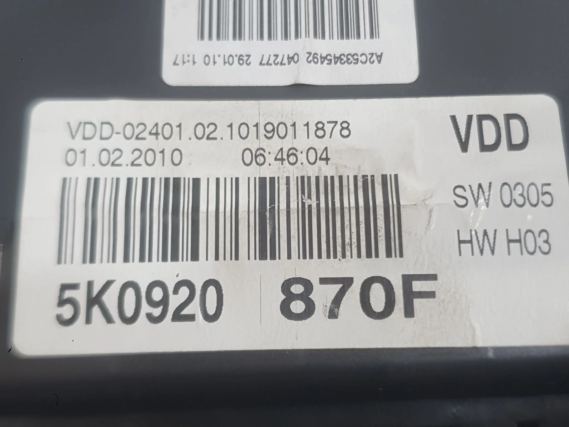 Cuadro Instrumentos para Volkswagen Golf Vi (5K1)