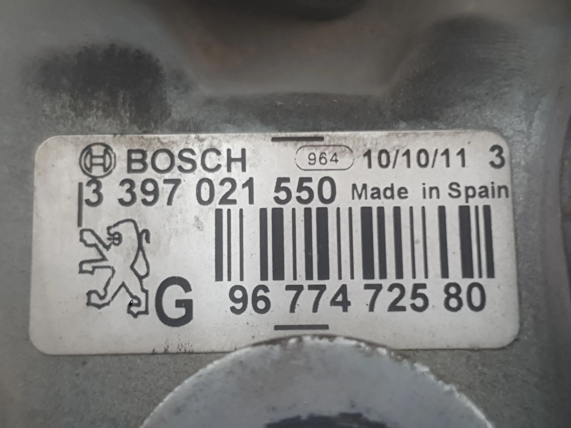 Motor Limpia Delantero Izquierdo para Peugeot 508 I (8D_)