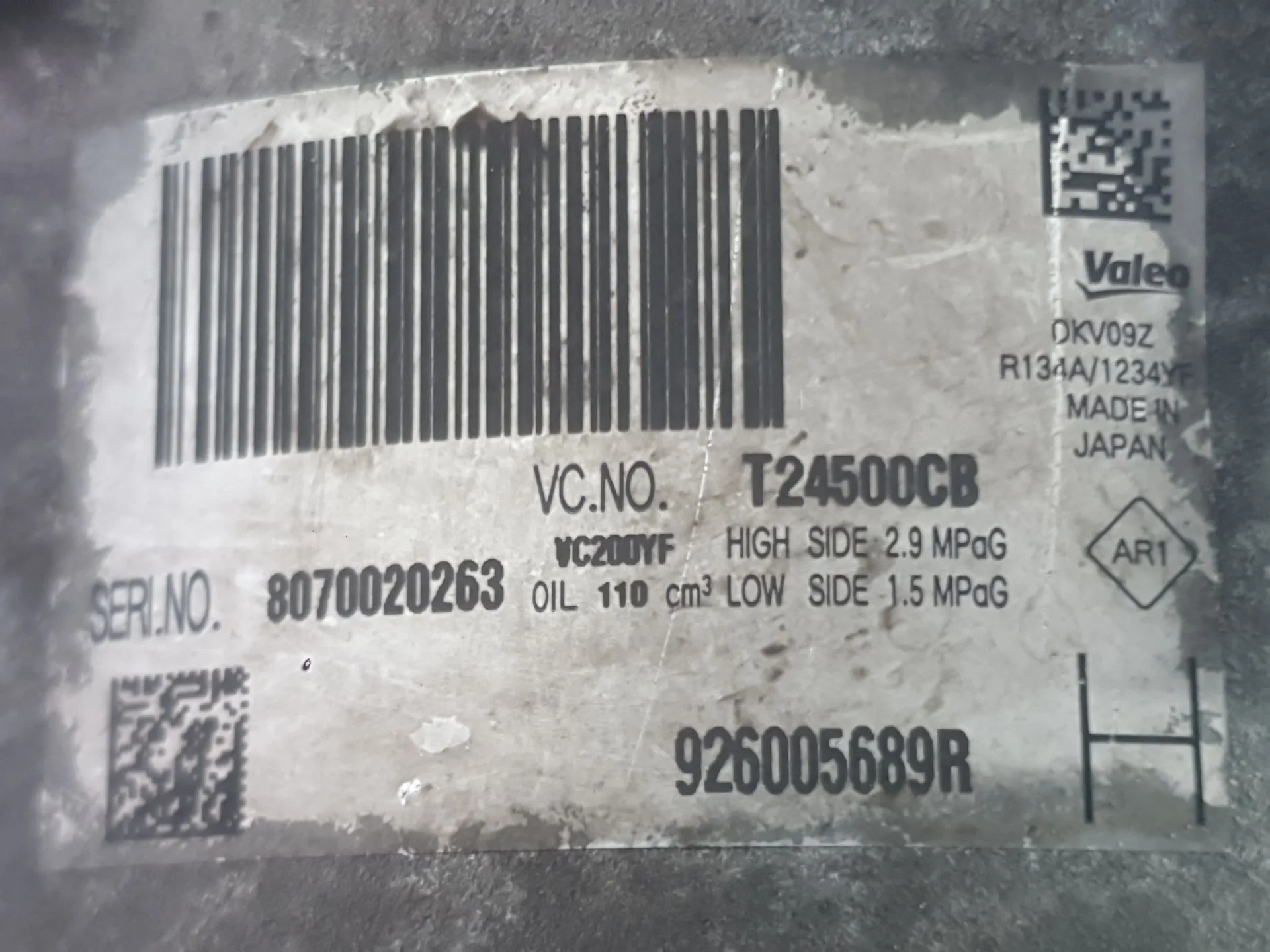 Compresor Aire Acondicionado para Dacia Sandero Ii (B8_)
