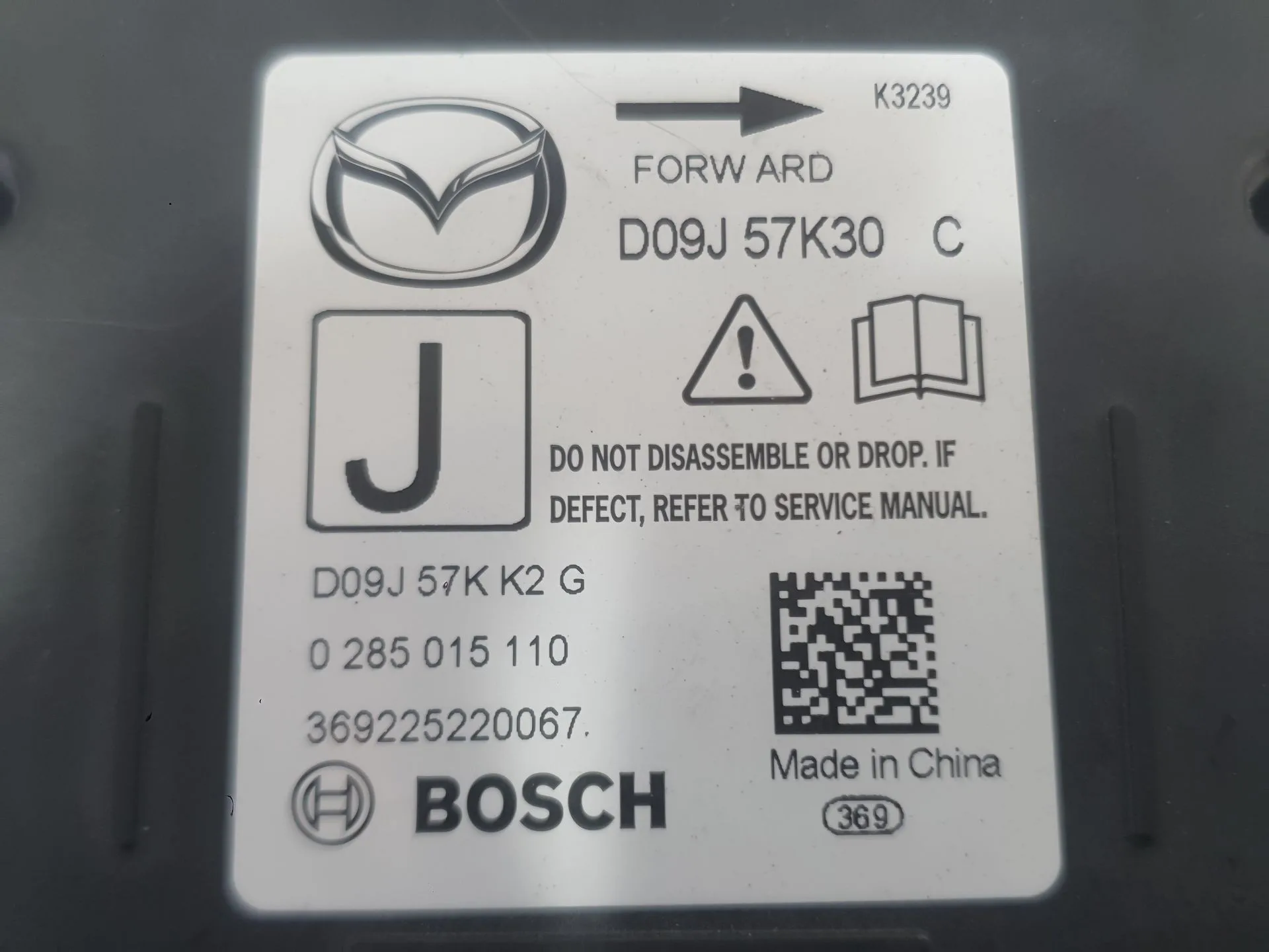 Centralita Airbag para Mazda 2 Hatchback (Dl, Dj)