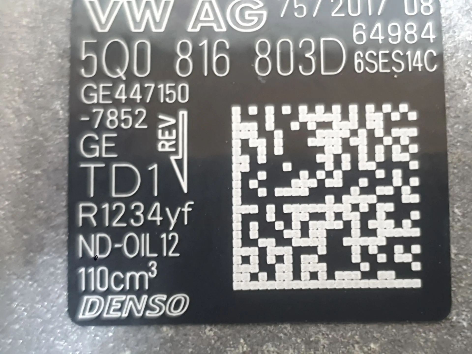 Compresor Aire Acondicionado para Seat Arona (Kj7, Kjp)