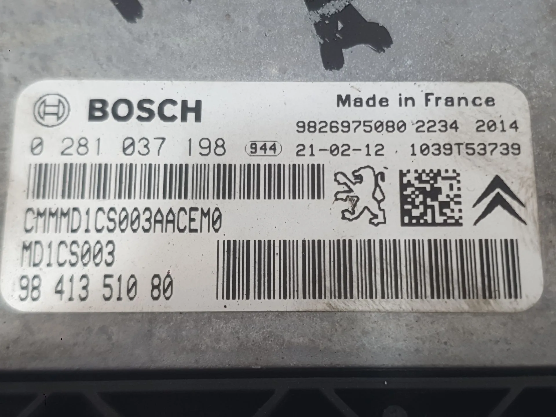 Centralita Motor Uce para Peugeot 2008 Ii (Ud_, Us_, Uy_, Uj_, Ur_, Uc_)