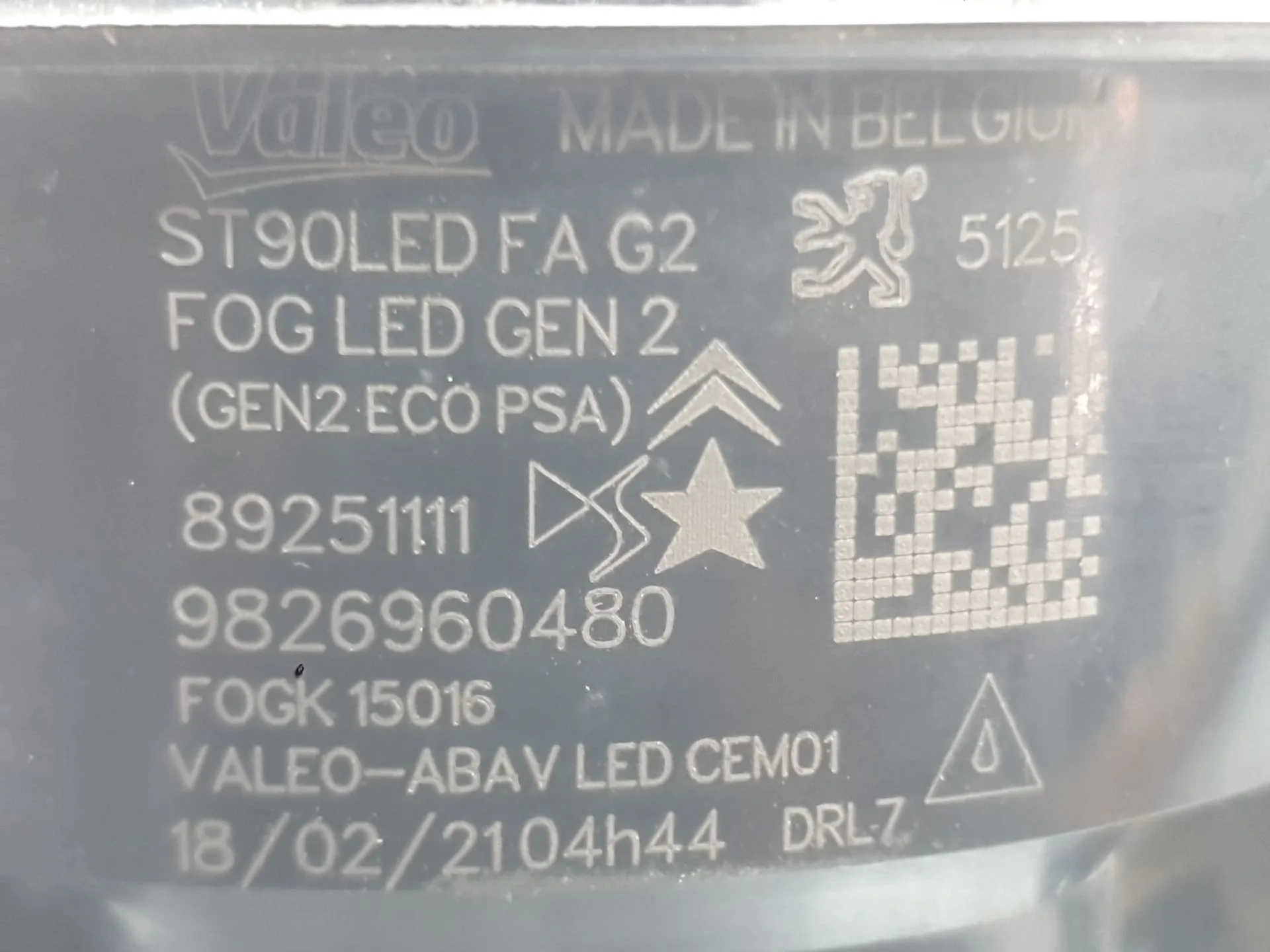 Faro Antiniebla Derecho para Peugeot 2008 Ii (Ud_, Us_, Uy_, Uj_, Ur_, Uc_)