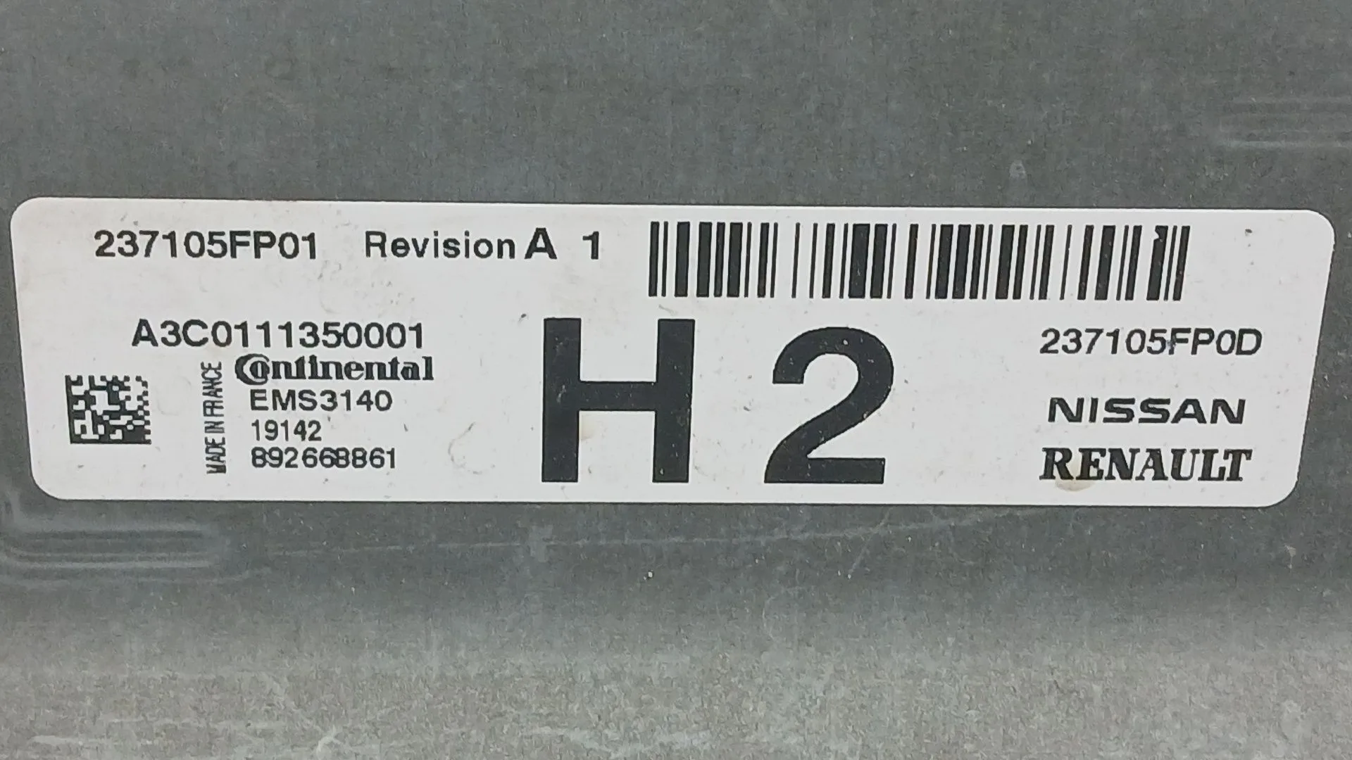 Centralita Motor Uce para Nissan Micra V (K14)