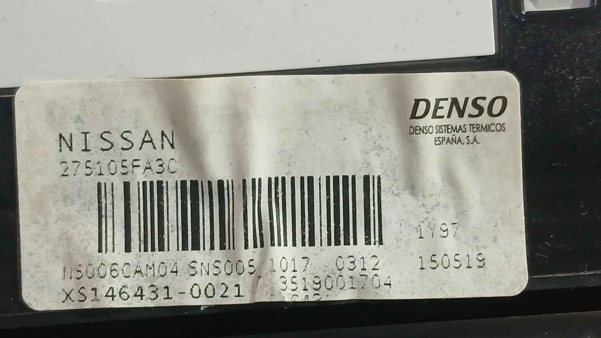 Mando Calefaccion / Aire Acondicionado para Nissan Micra V (K14)