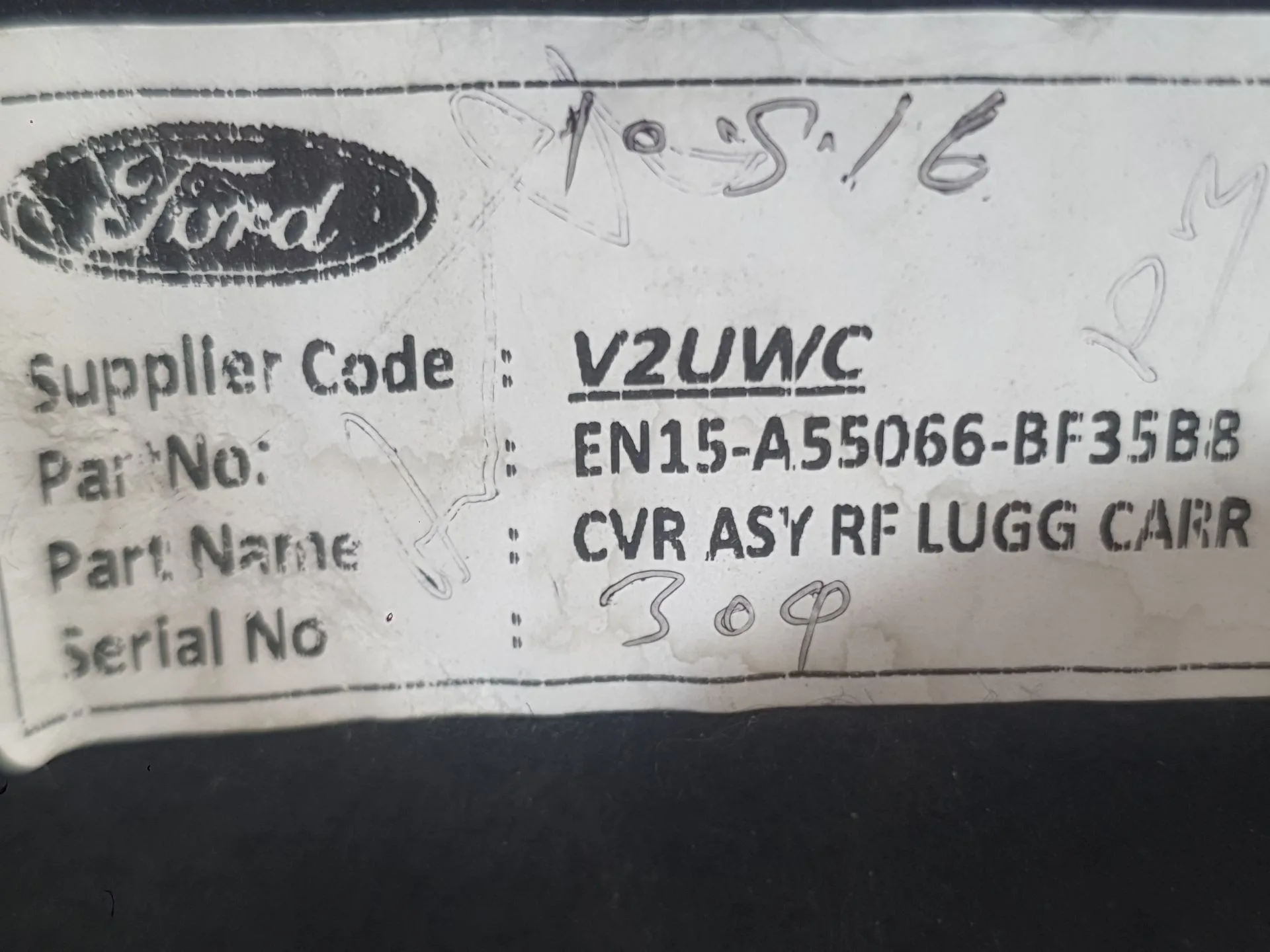 Bandeja Trasera para Ford Ecosport