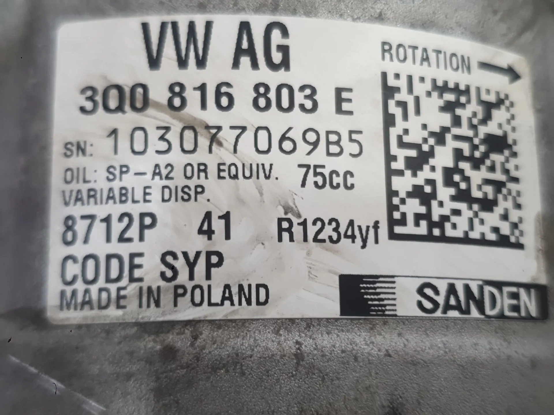 Compresor Aire Acondicionado para Seat Ibiza V (Kj1, Kjg)