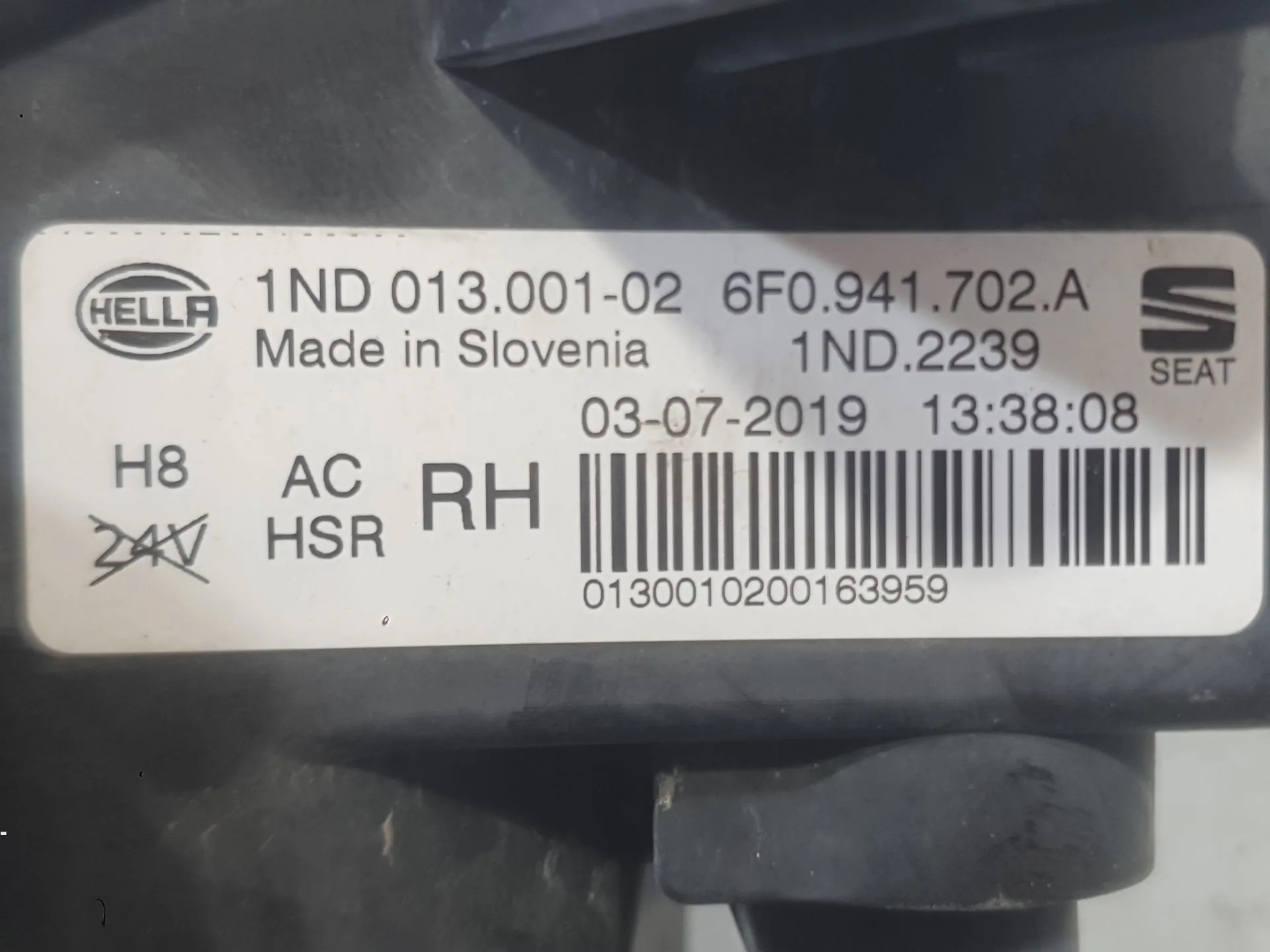 Faro Antiniebla Derecho para Seat Ibiza V (Kj1, Kjg)