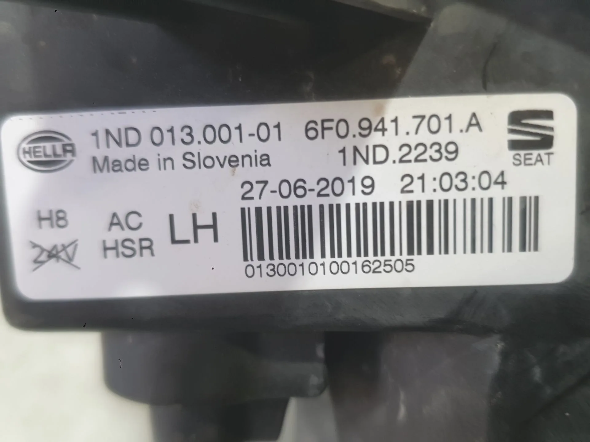 Faro Antiniebla Izquierdo para Seat Ibiza V (Kj1, Kjg)