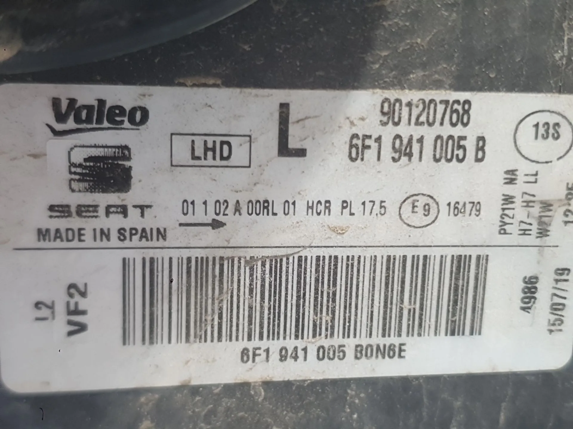 Faro Izquierdo para Seat Ibiza V (Kj1, Kjg)