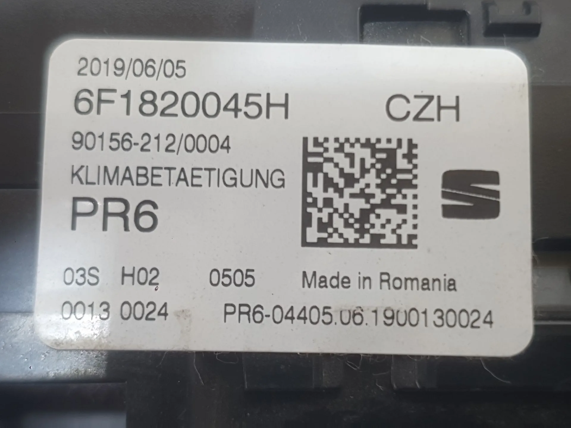 Mando Calefaccion / Aire Acondicionado para Seat Ibiza V (Kj1, Kjg)