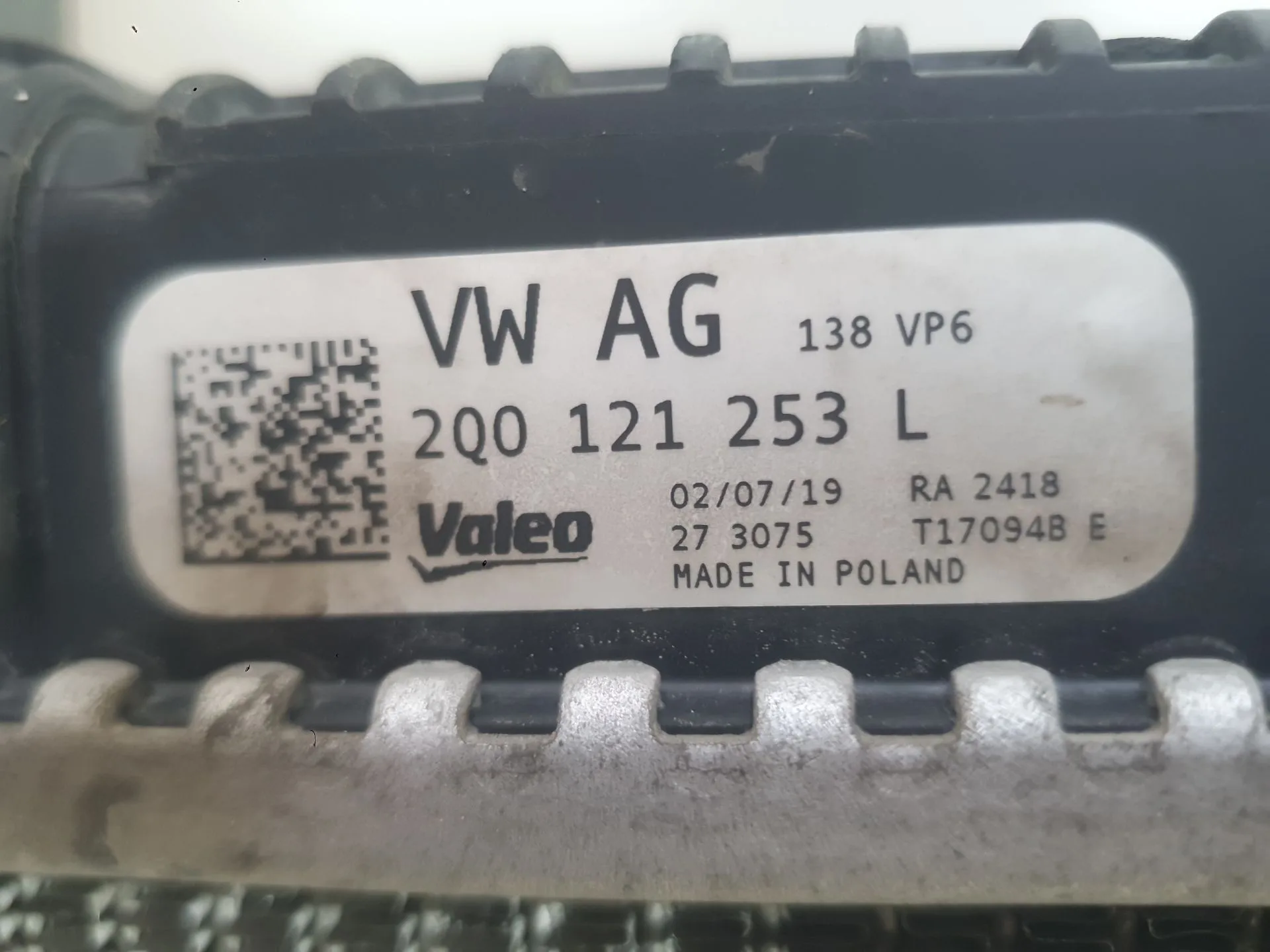 Radiador Agua para Seat Ibiza V (Kj1, Kjg)