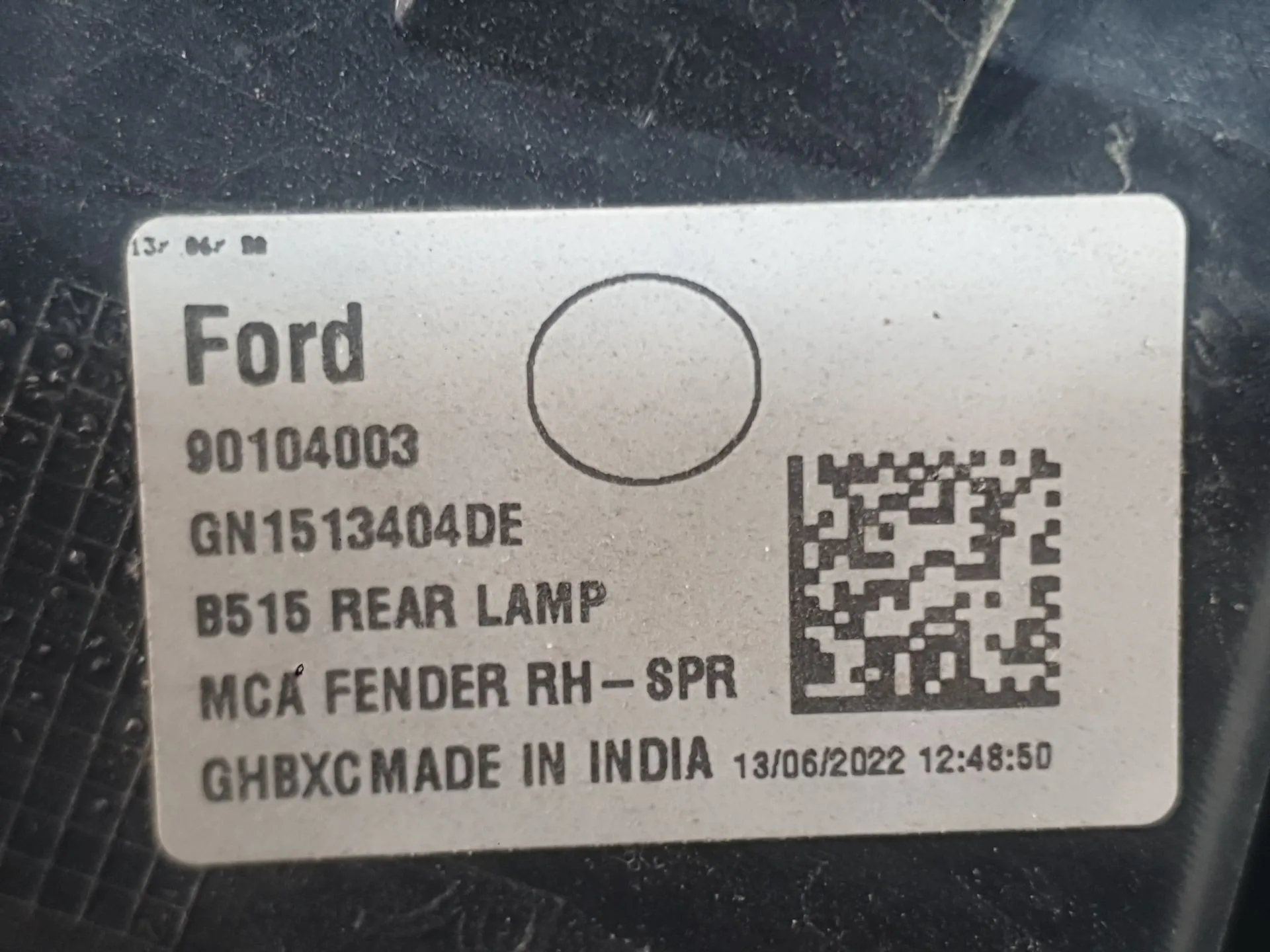 Piloto Trasero Derecho Exterior para Ford Ecosport