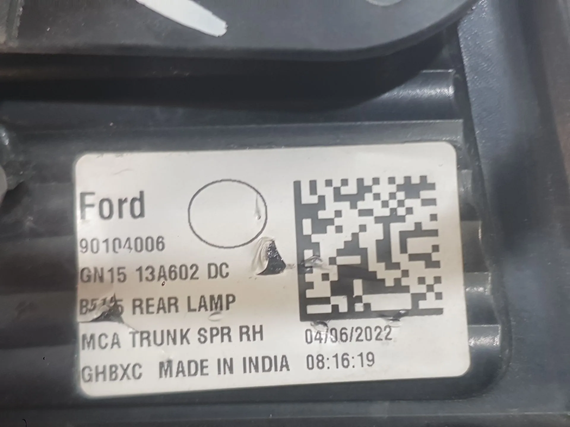 Piloto Trasero Derecho Interior para Ford Ecosport