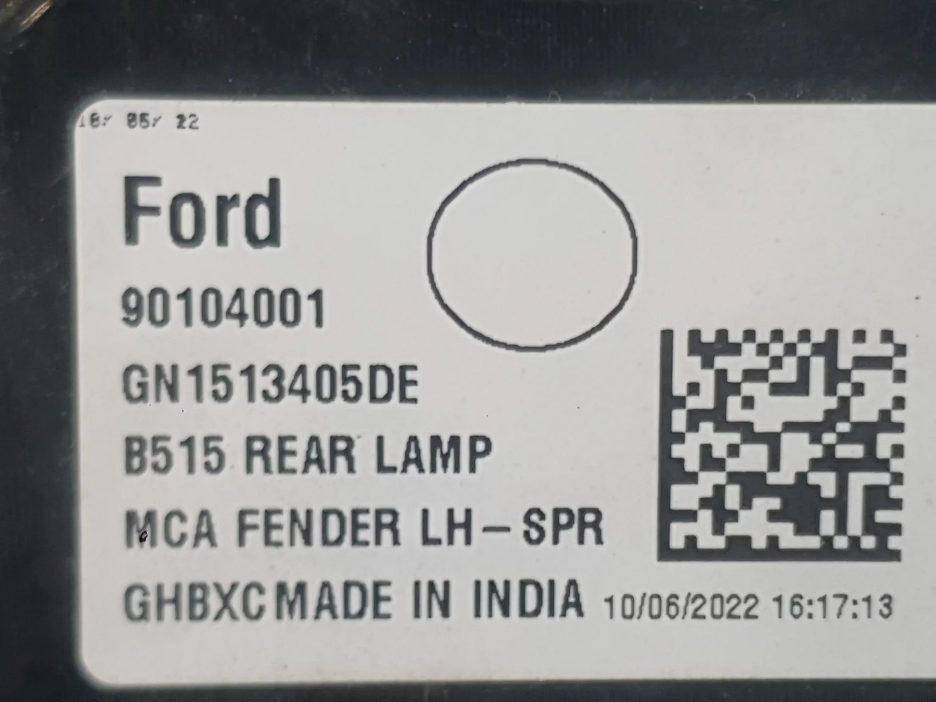 Piloto Trasero Izquierdo Exterior para Ford Ecosport