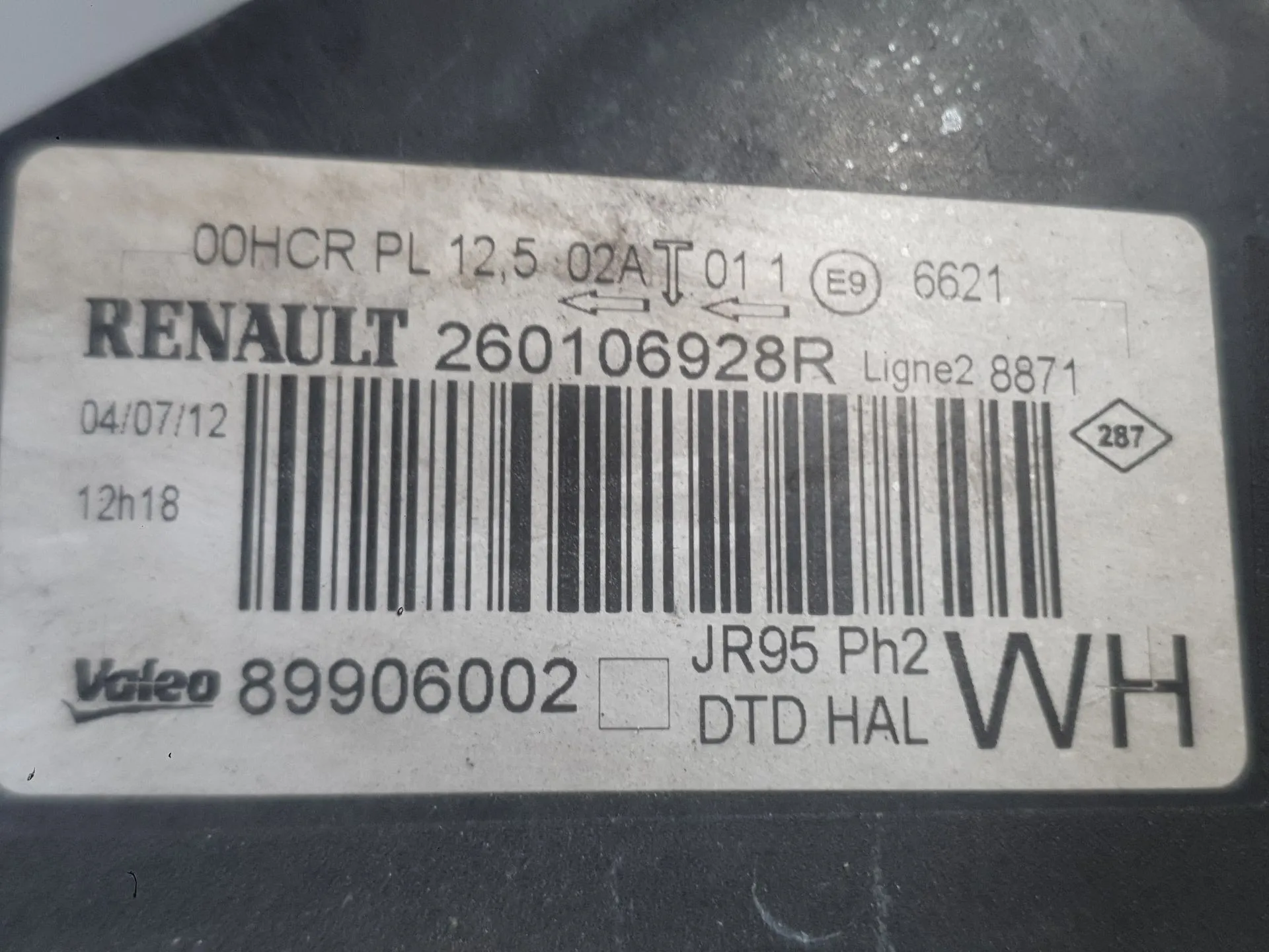 Faro Derecho para Renault Scenic Iii (Jz0/1_)