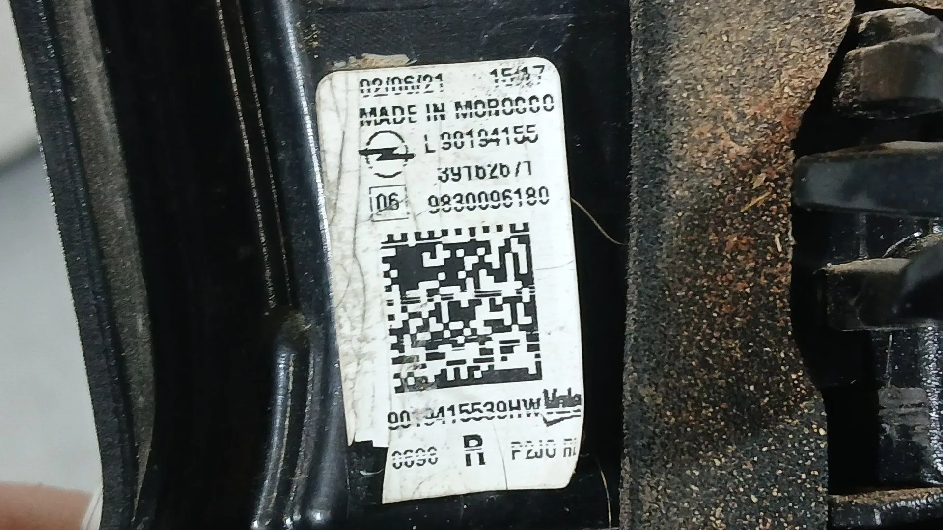 Piloto Trasero Derecho Interior para Opel Corsa F (P2Jo)