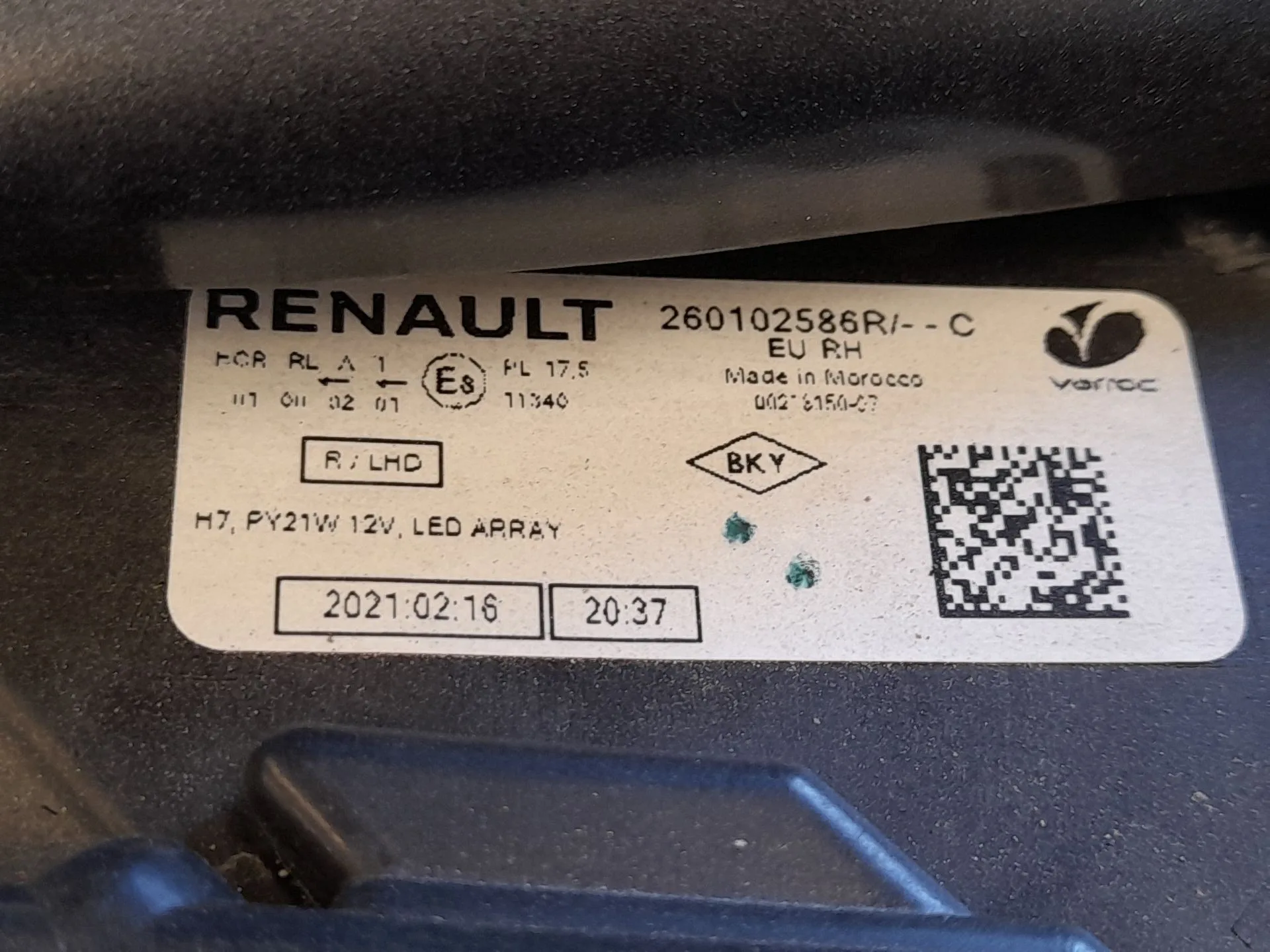 Faro Derecho para Dacia Sandero Iii