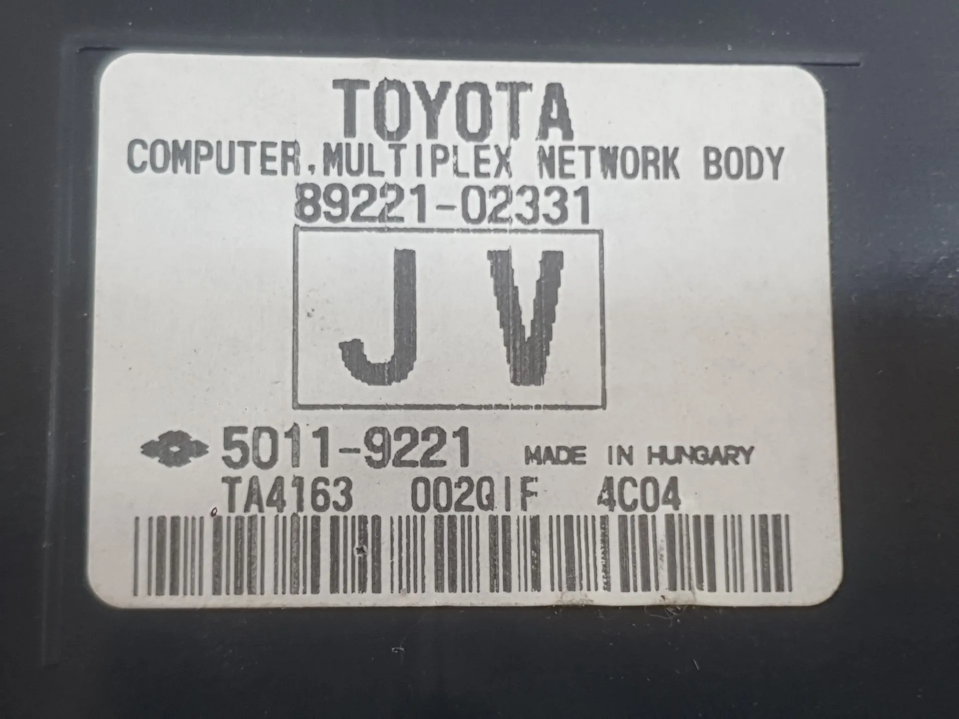 Caja Reles / Fusibles para Toyota Auris (_E18_)