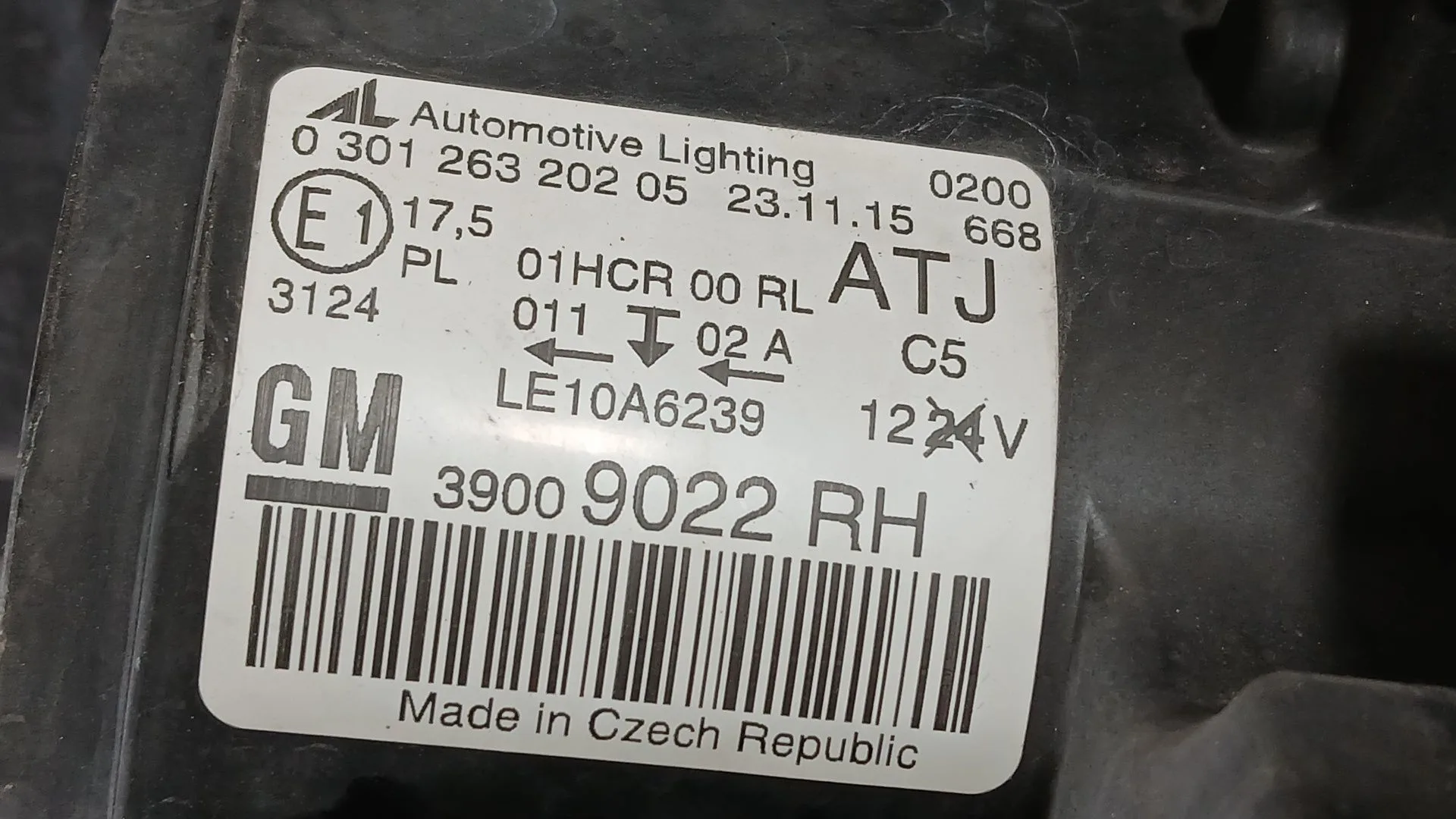Faro Derecho para Opel Zafira Tourer C (P12)