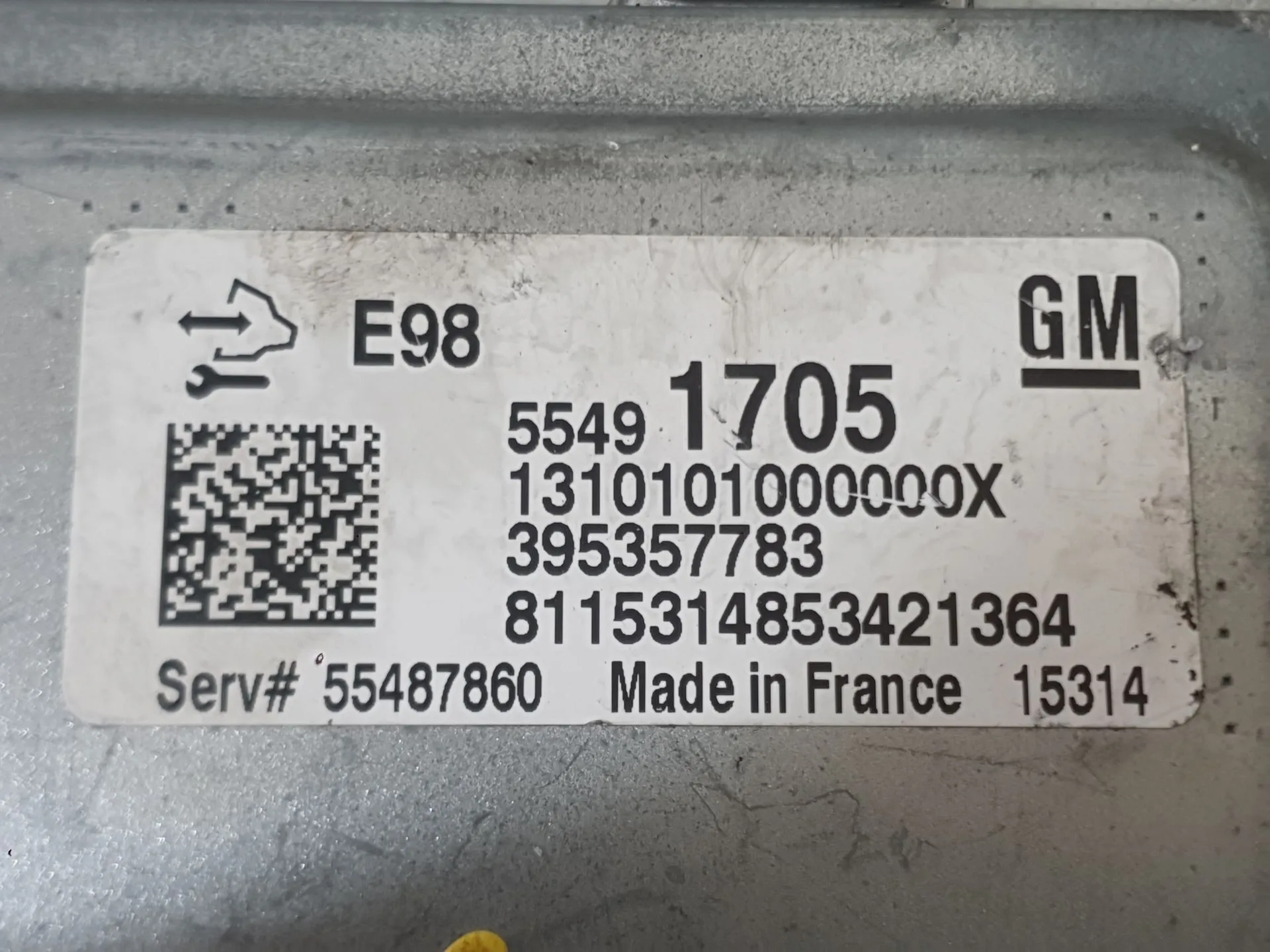 Centralita Motor Uce para Opel Mokka / Mokka X (J13)