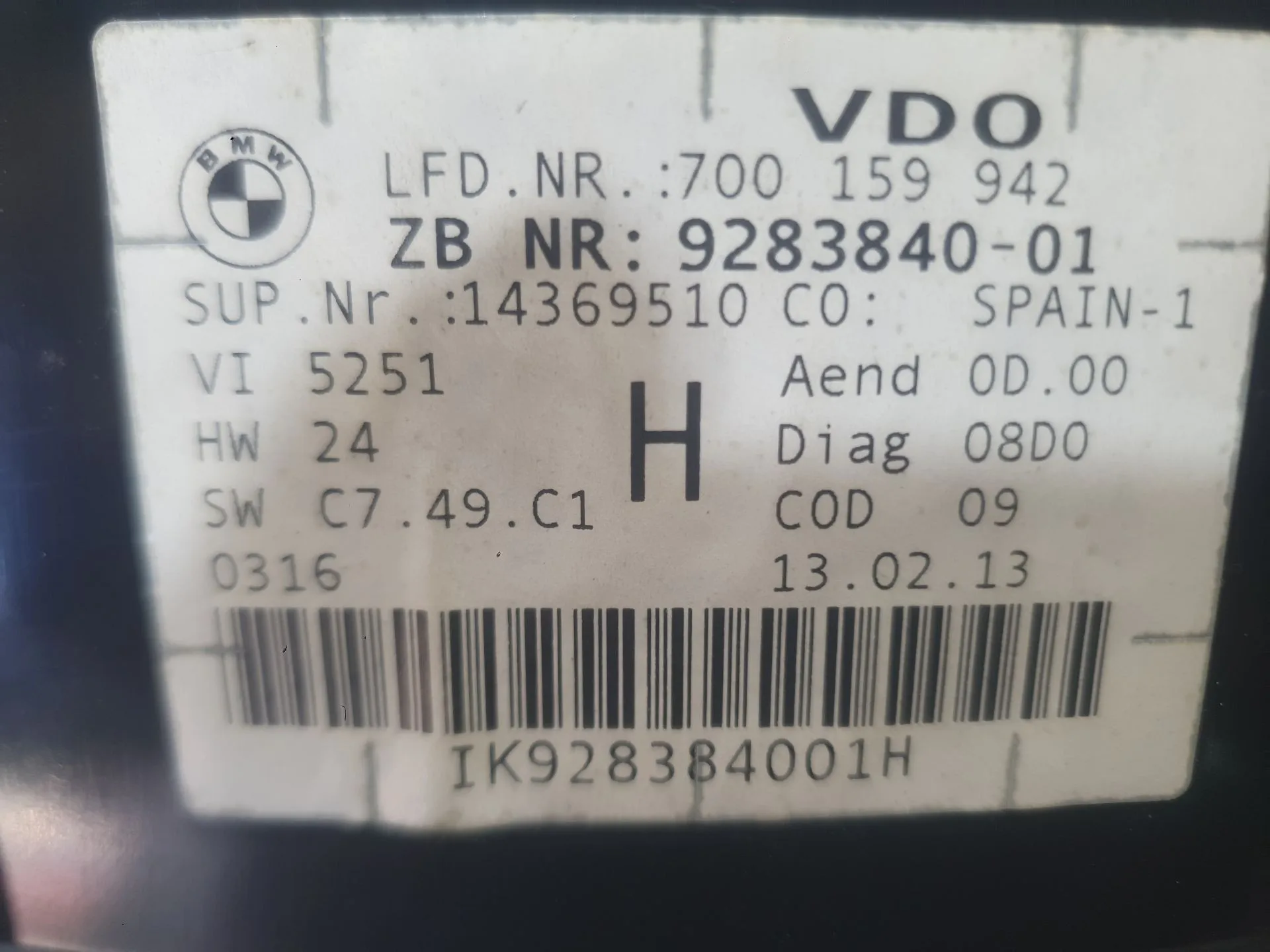 Cuadro Instrumentos para Bmw X1 (E84)