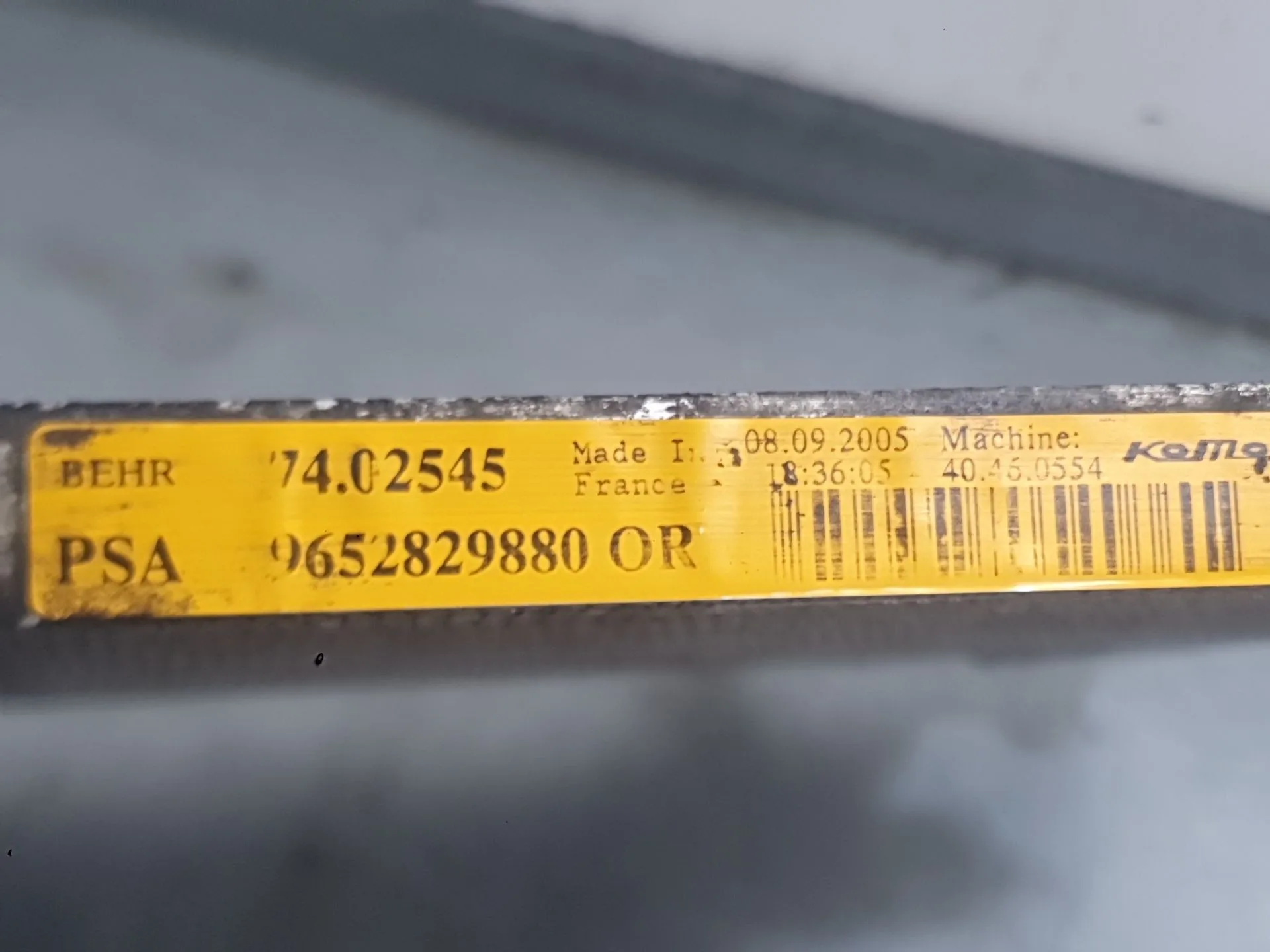 Condensador / Radiador Aire Acondicionado para Citroën Xsara Picasso (N68)