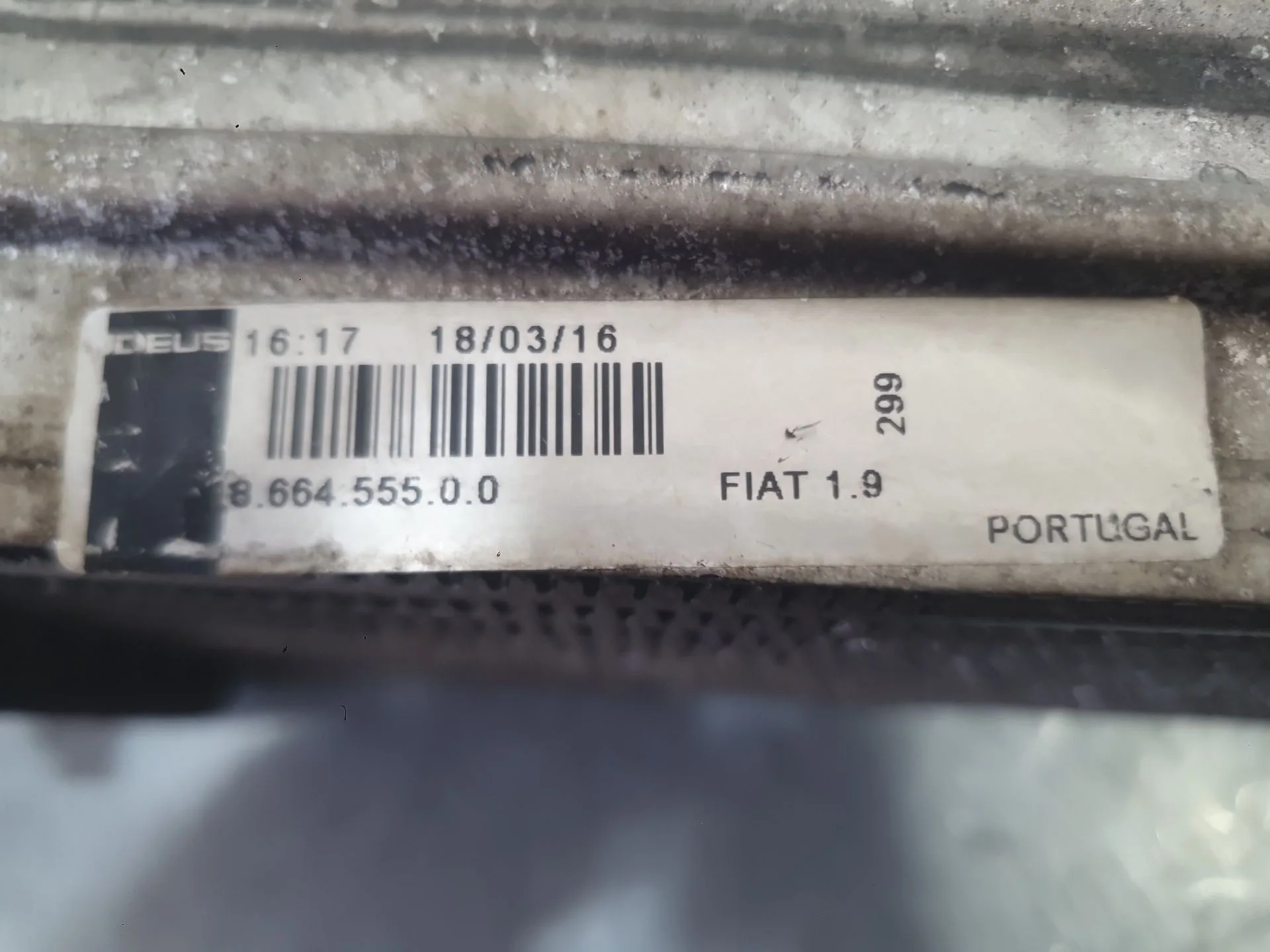 Intercooler para Fiat Doblo Cargo (263_)
